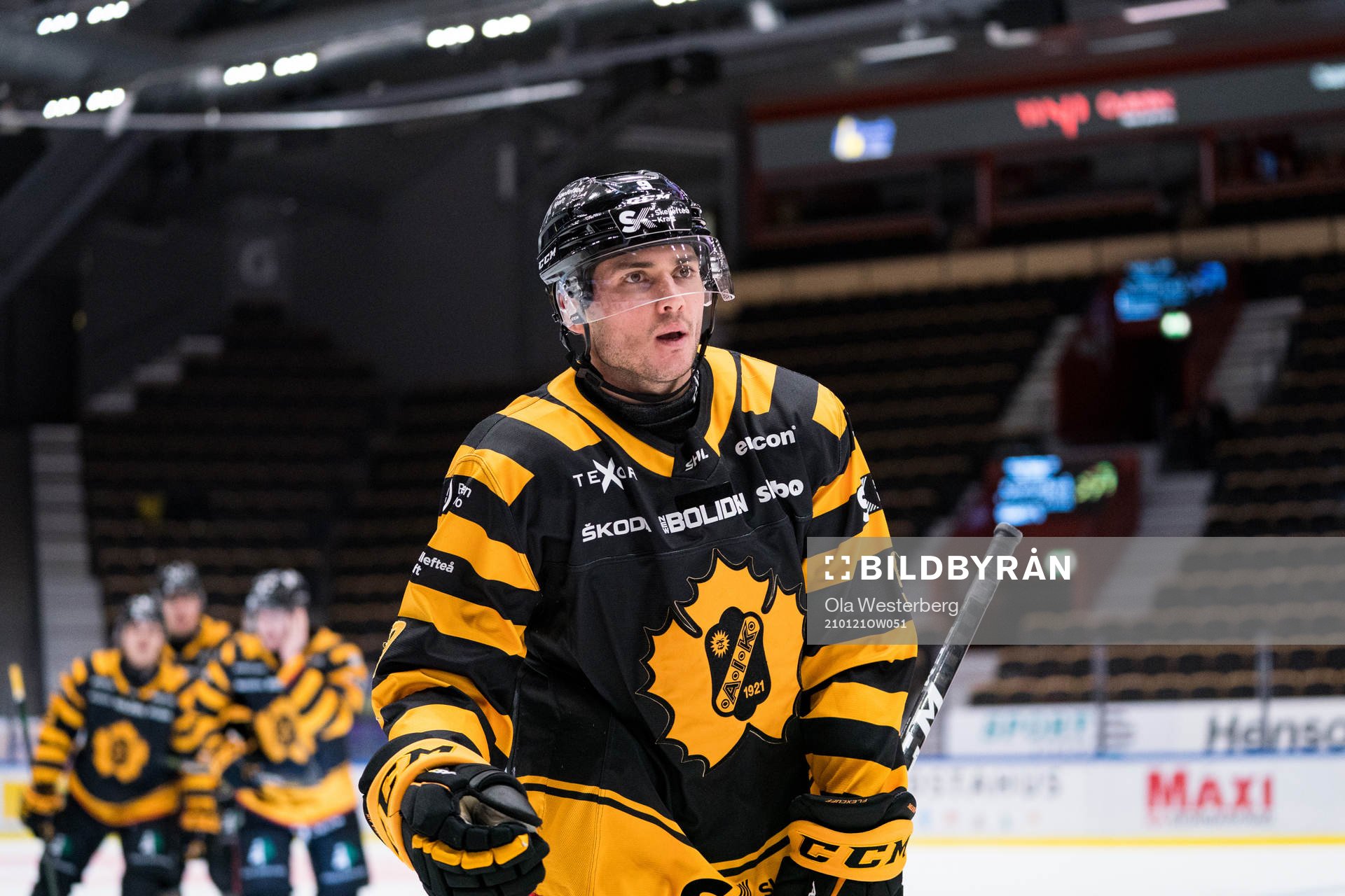 Skellefteås Darren Nowick jublar