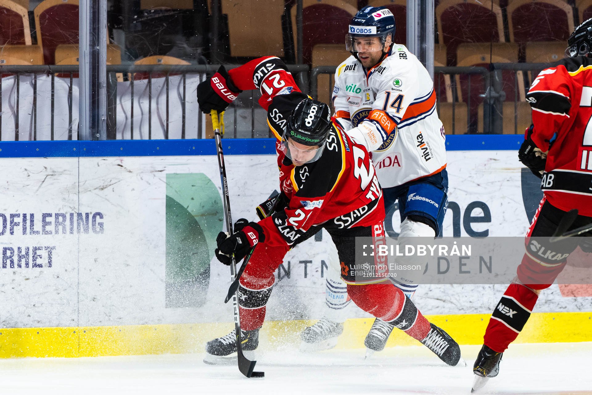 Luleås Juhani Tyrväinen och Växjös Emil Pettersson