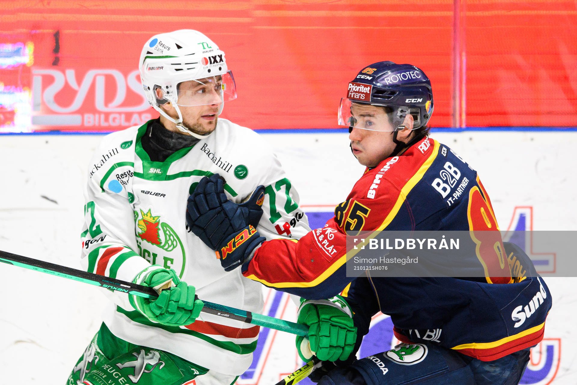 Rögles Daniel Zaar och Djurgårdens Michael Haga