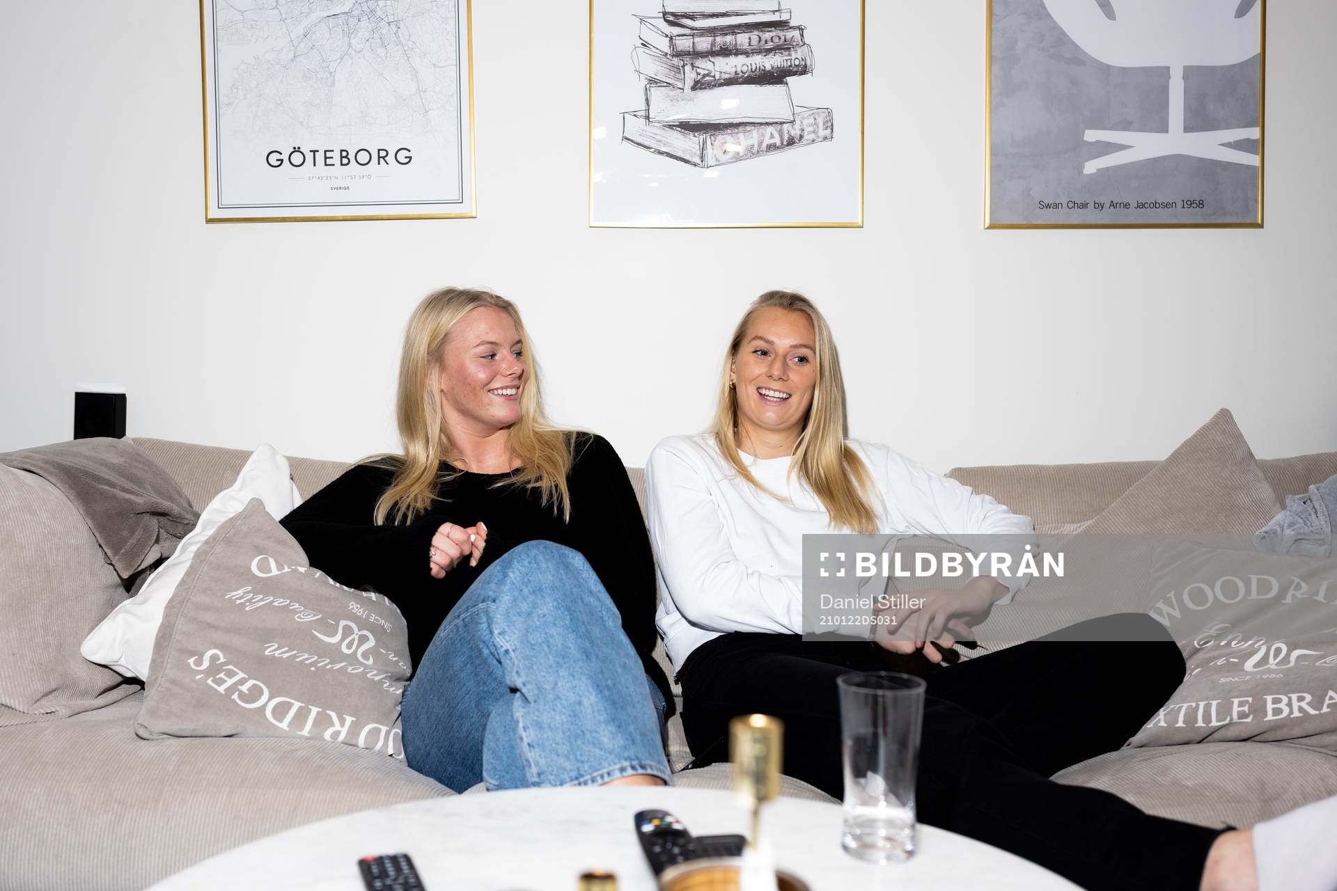Systrarna Nina Koppang (handbollsspelare i Sävehof) och