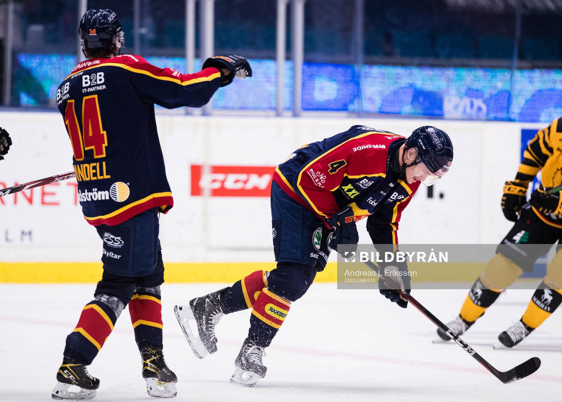 Djurgårdens Tom Wandell och Marcus Högström