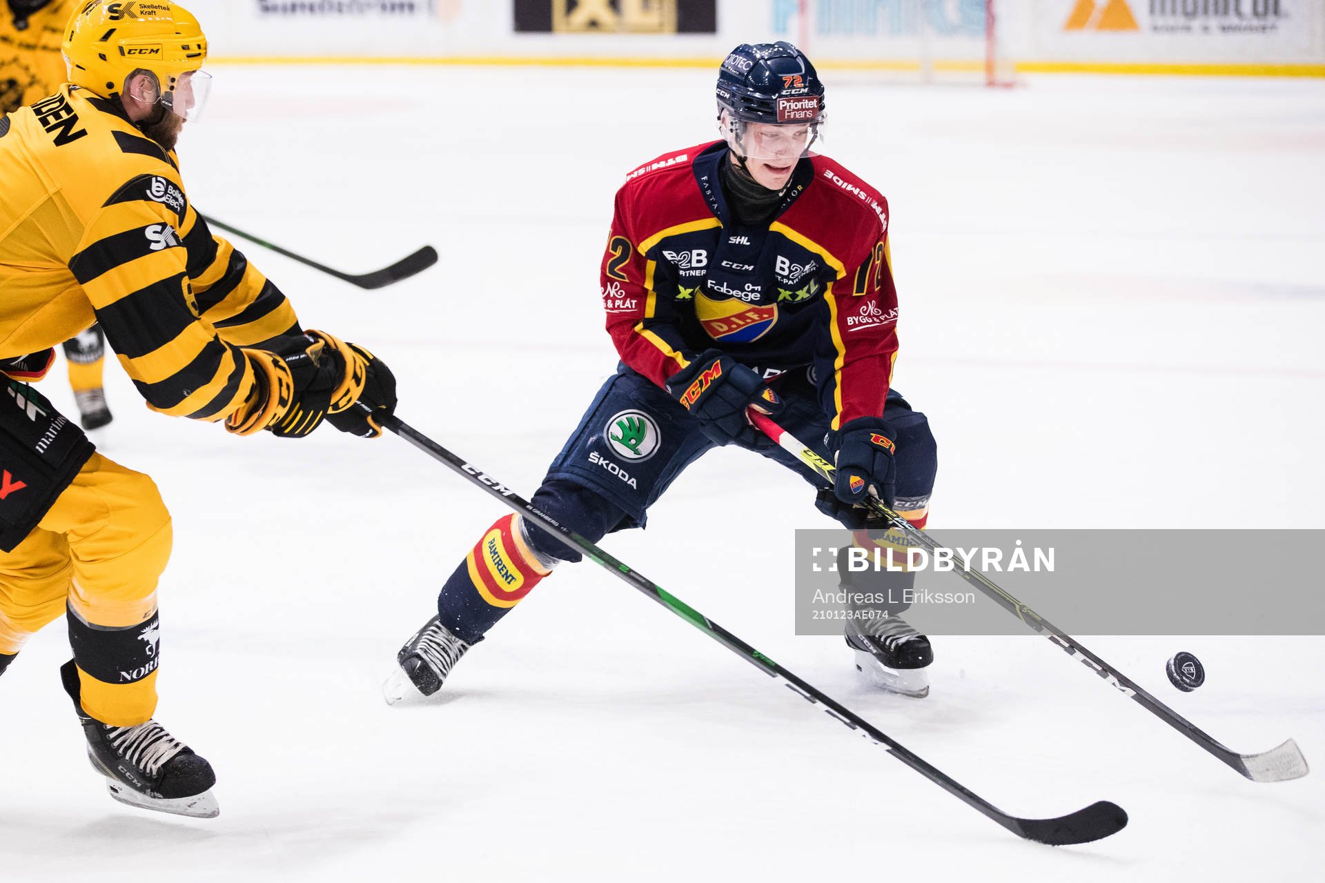 Skellefteås Petter Granberg och Djurgårdens William Eklund