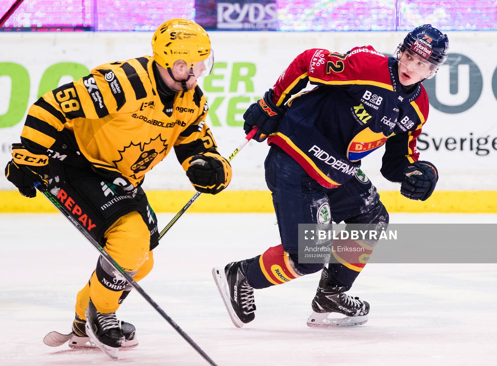 Skellefteås Oskar Nilsson och Djurgårdens William Eklund