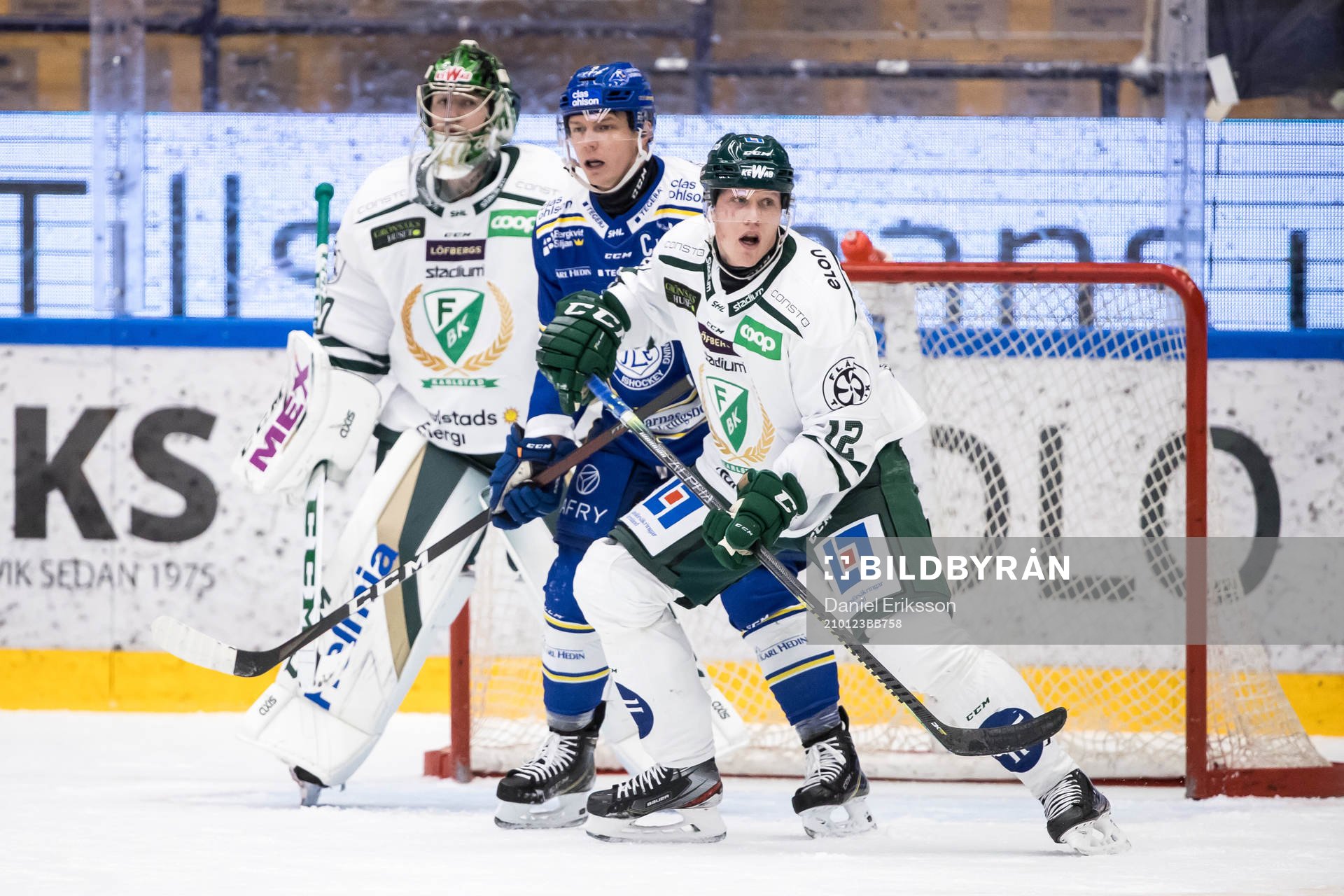 Leksands Patrik Zackrisson och Färjestads Niclas Lundgren