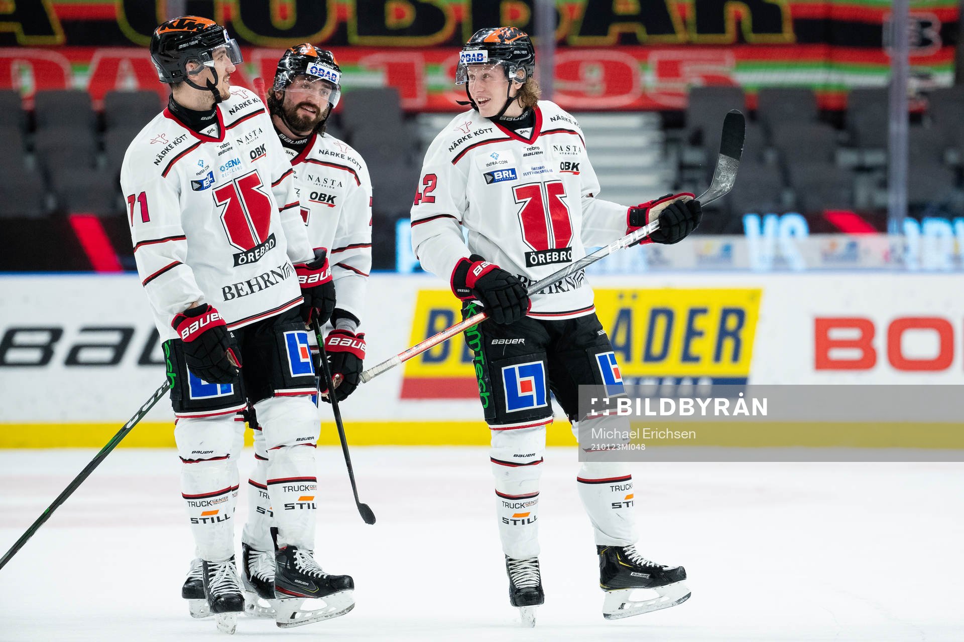Örebros Borna Rendulic, Nick Ebert och Robin Salo