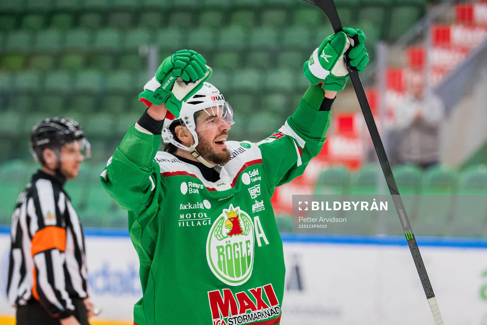 Rögles Eric Gelinas jublar