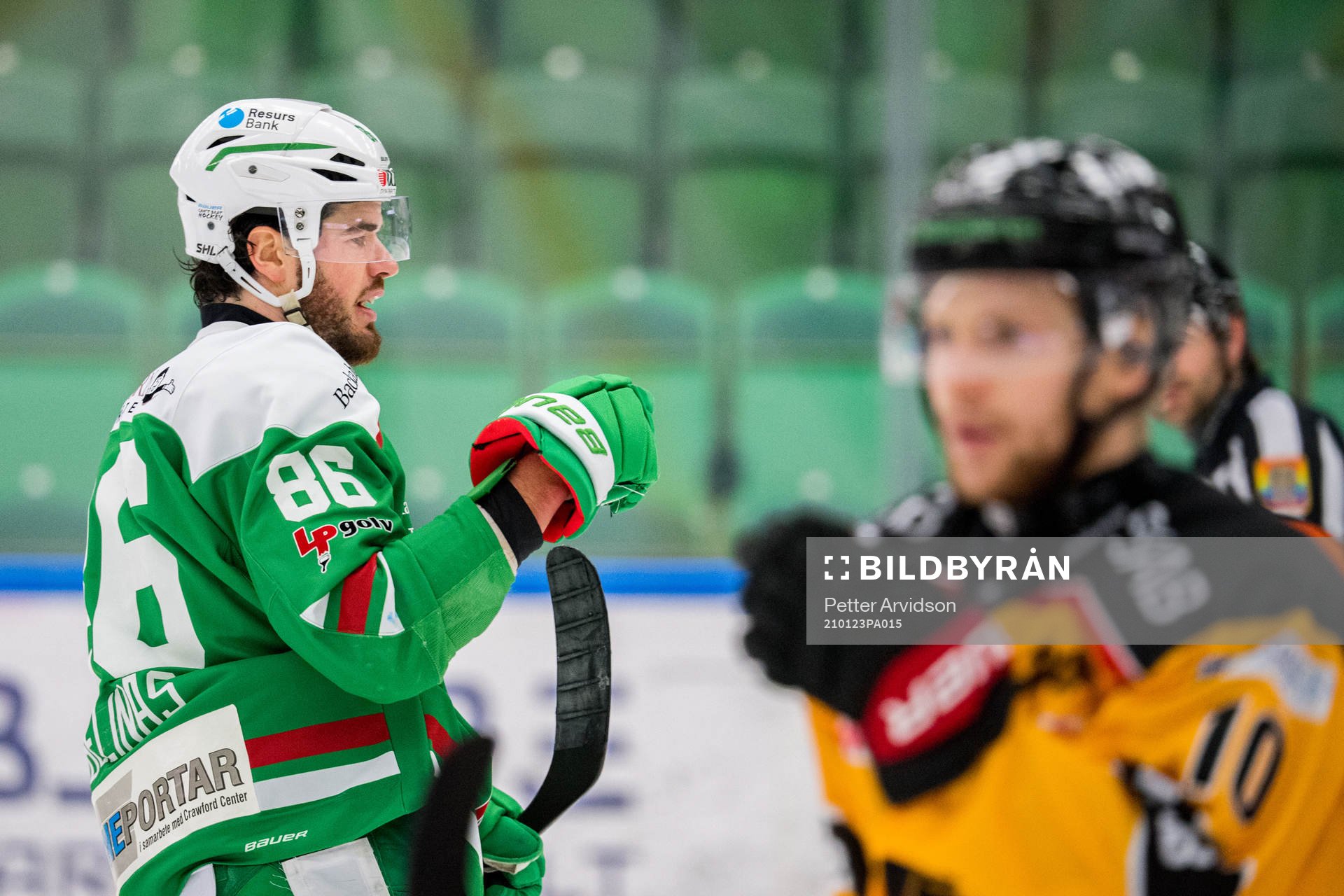 Rögles Eric Gelinas jublar