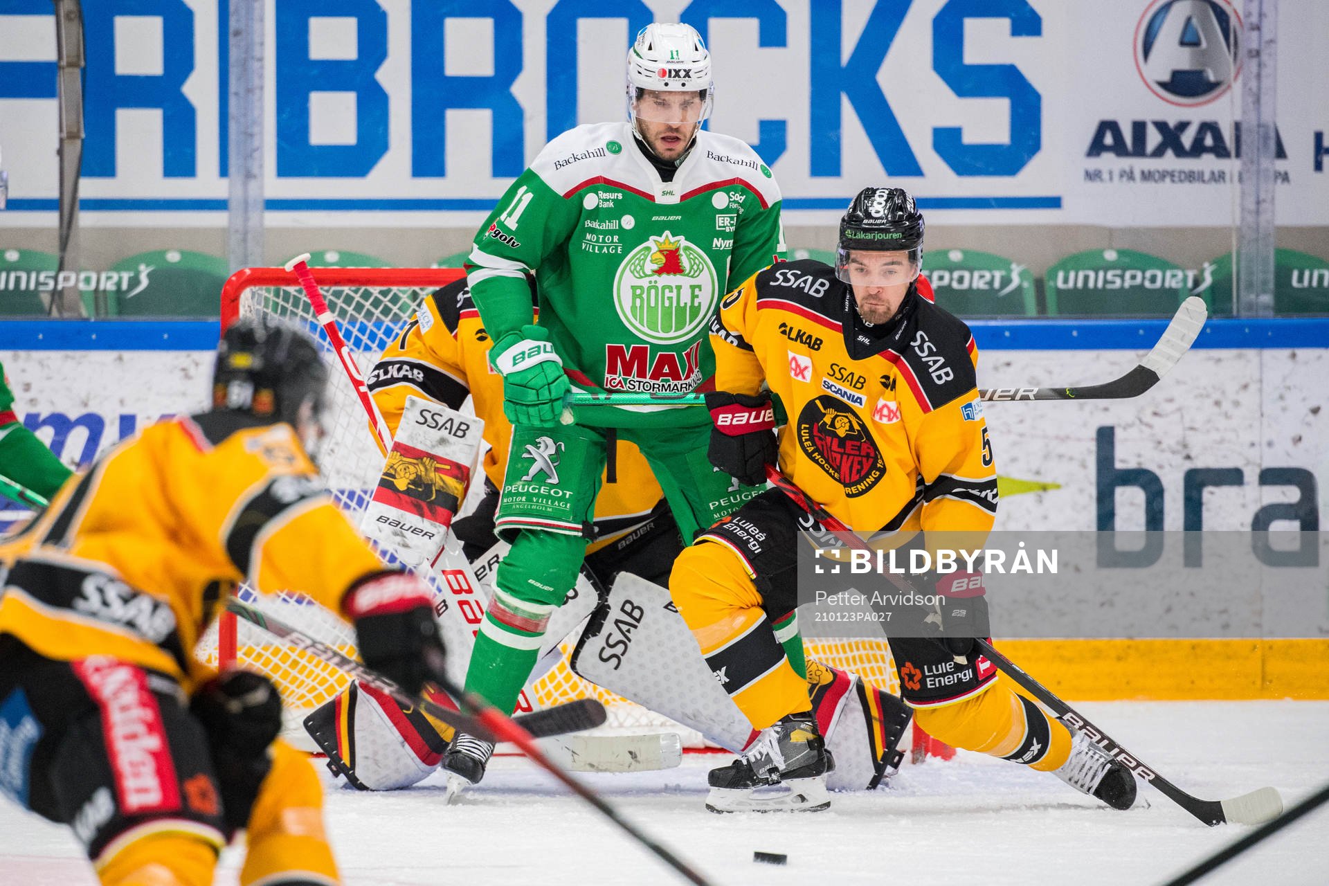 Rögles Mattias Sjögren och Luleås Eddie Larsson