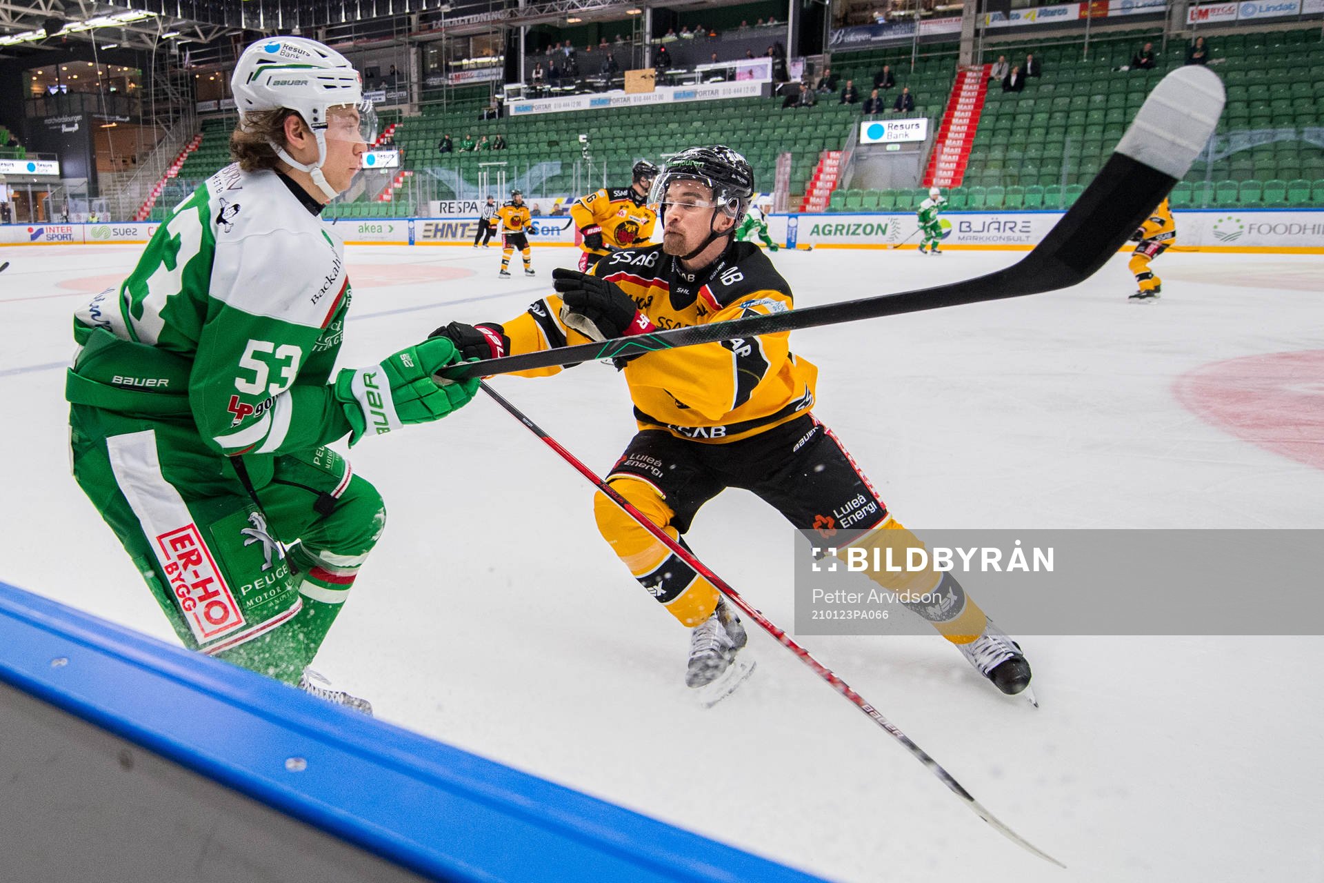 Rögles Moritz Seider och Luleås Eddie Larsson