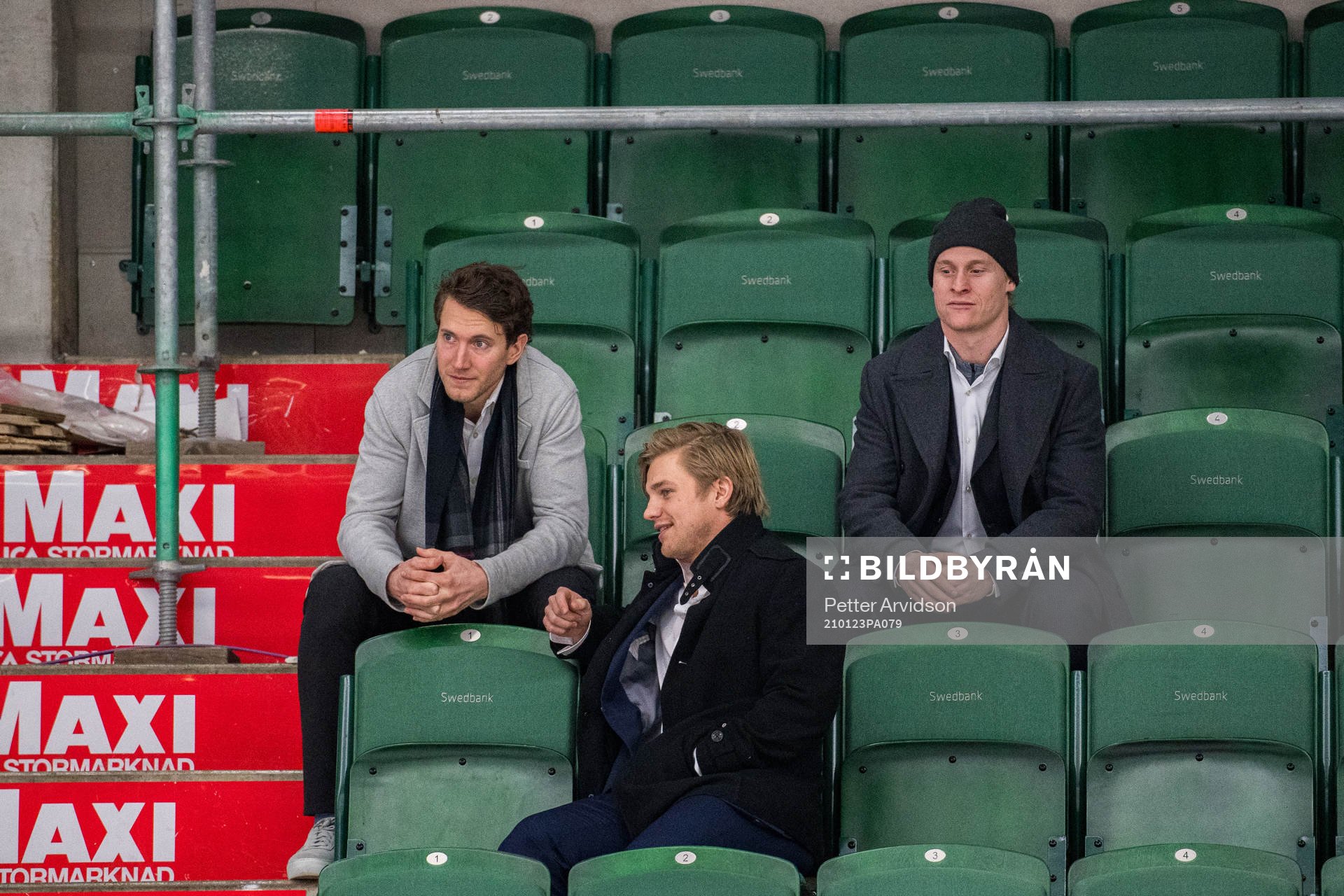 Rögles Adam Tambellini, Leon Bristedt och Olli Palola på