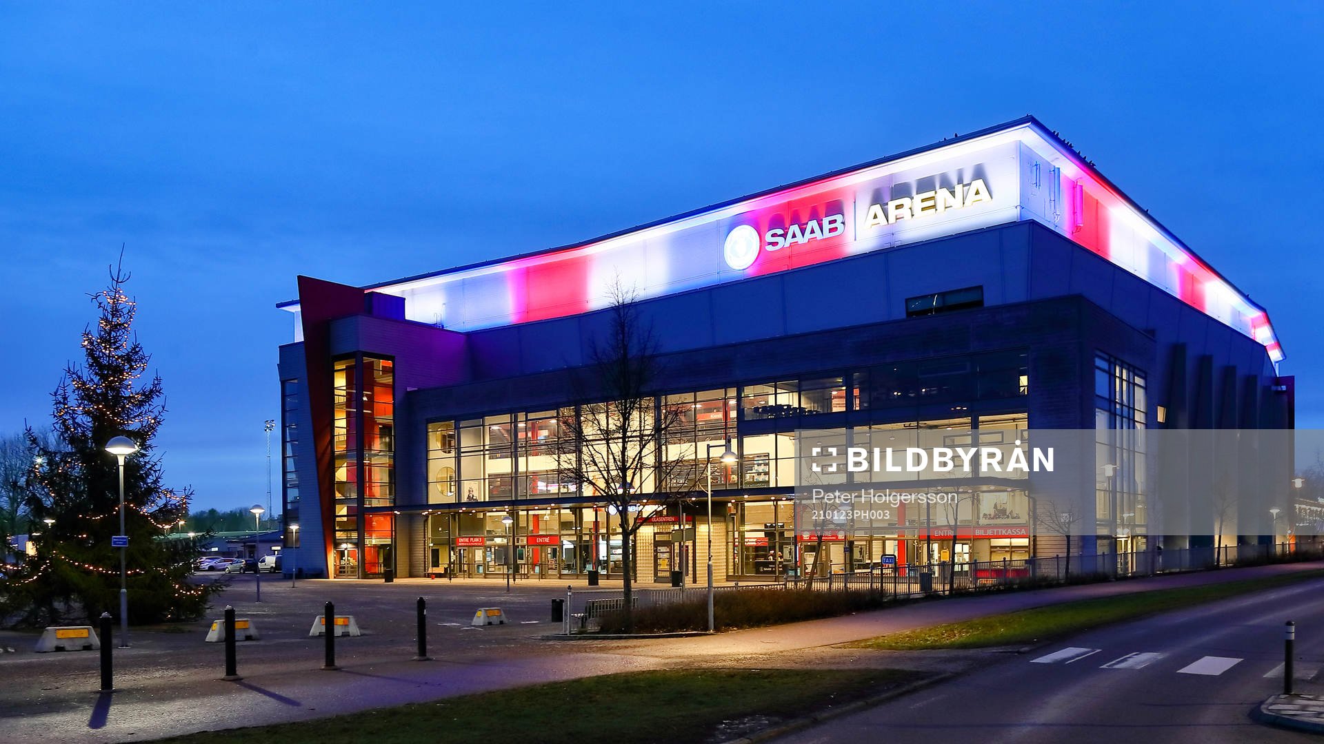 SAAB Arena före ishockeymatchen i SHL mellan Linköping