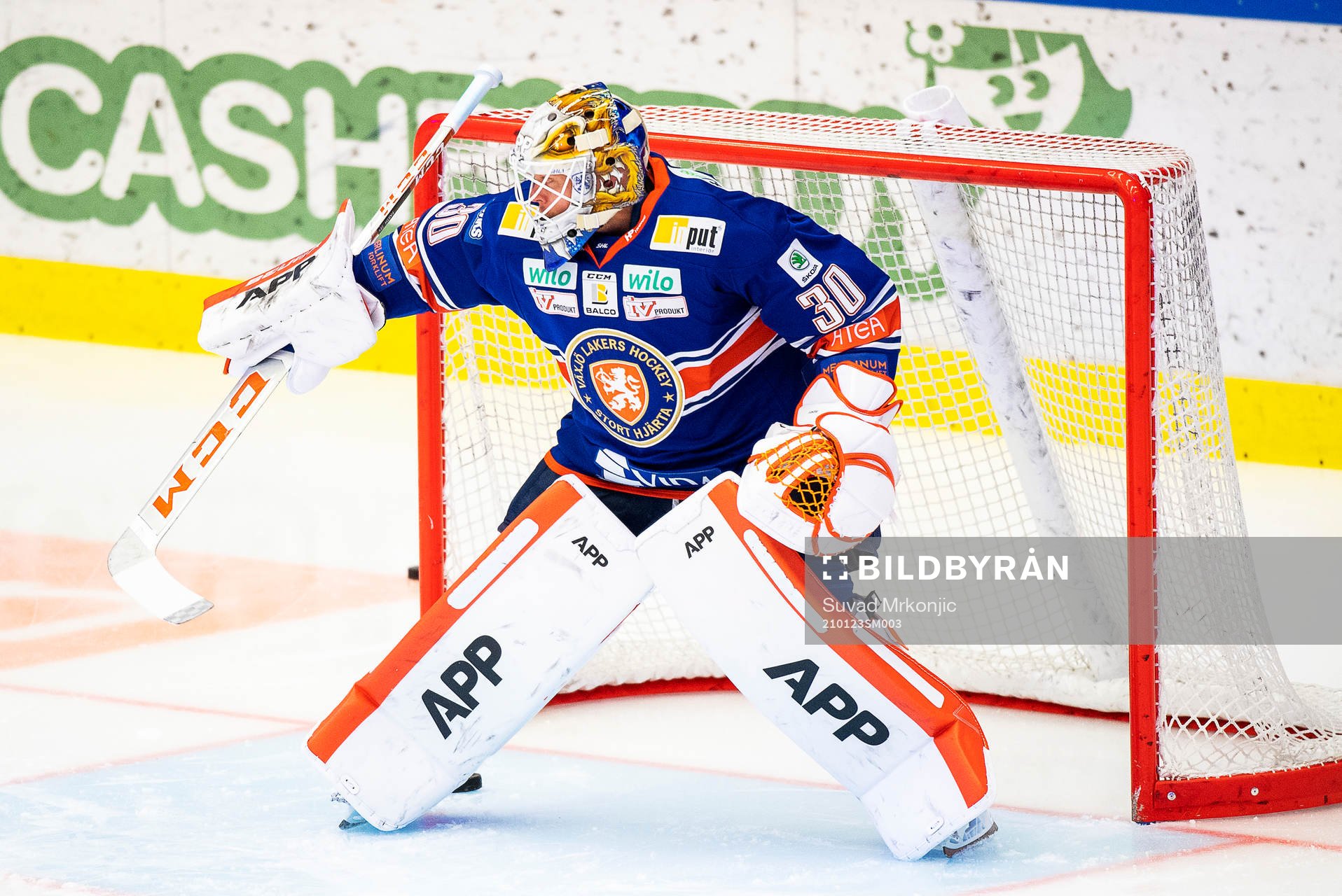 Växjös målvakt Viktor Fasth
