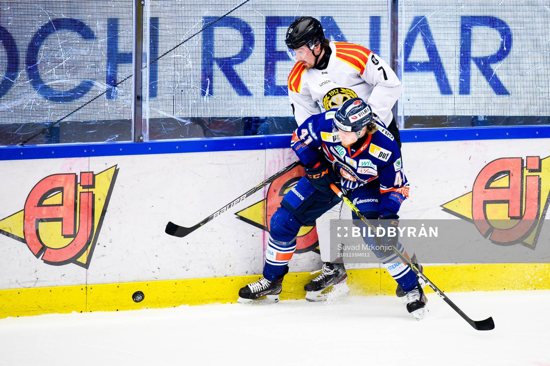 Brynäs Marcus Björk och Växjös Ludvig Nilsson