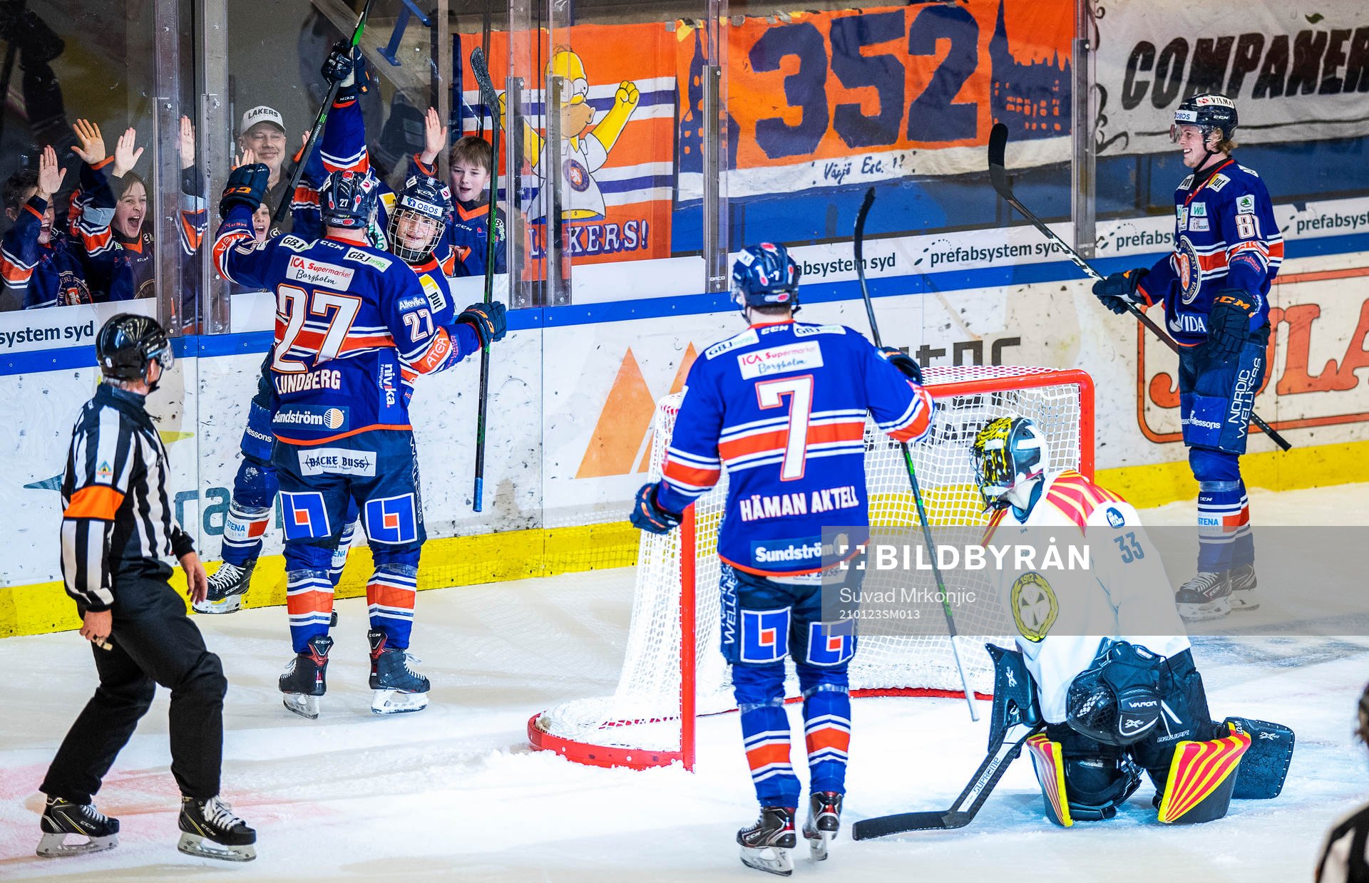 Växjös Victor Stjernborg jublar