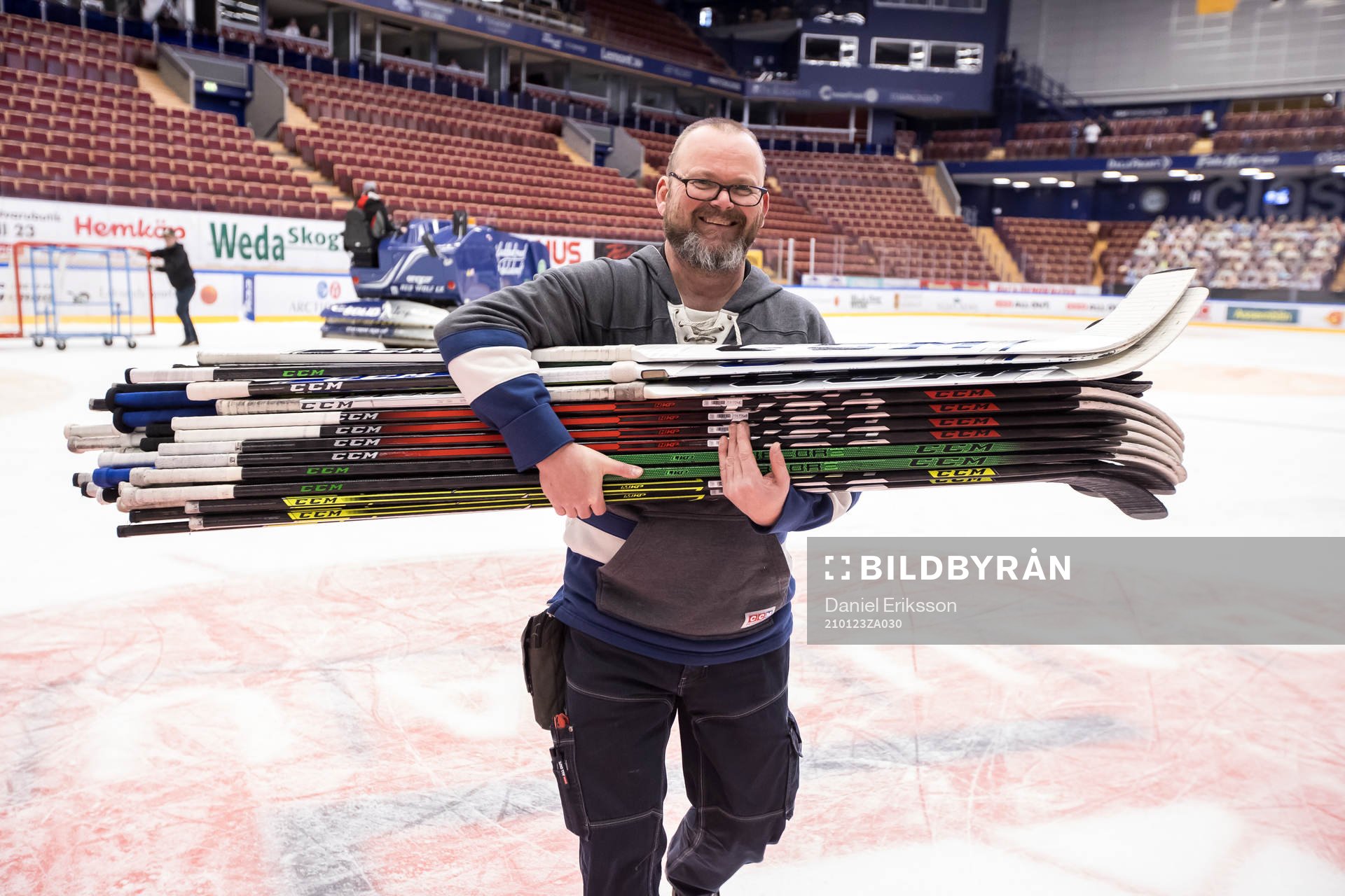 Leksands materialförvaltare Rob Flahiff