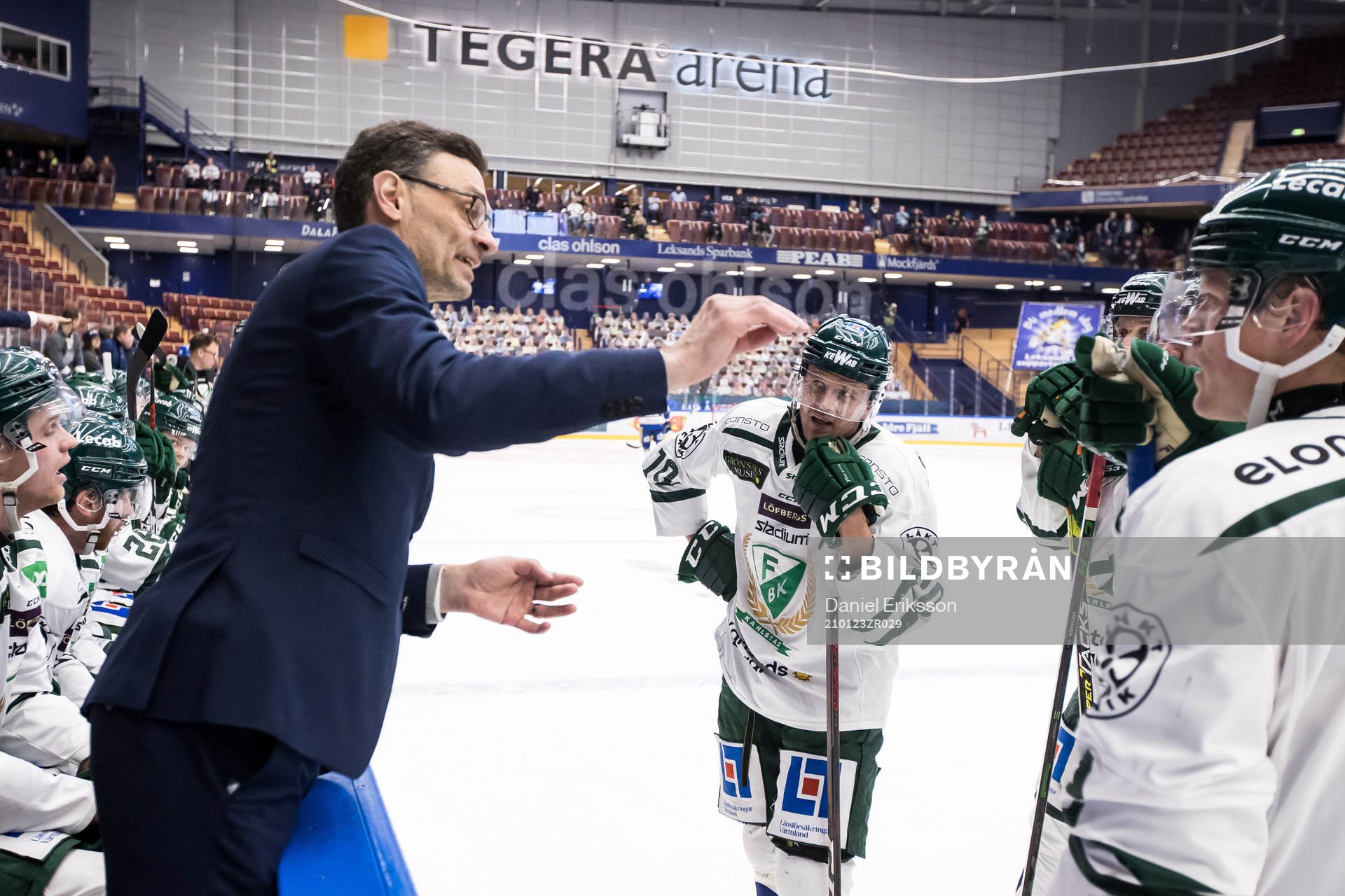 Färjestads assisterande tränare Peter Popovic och