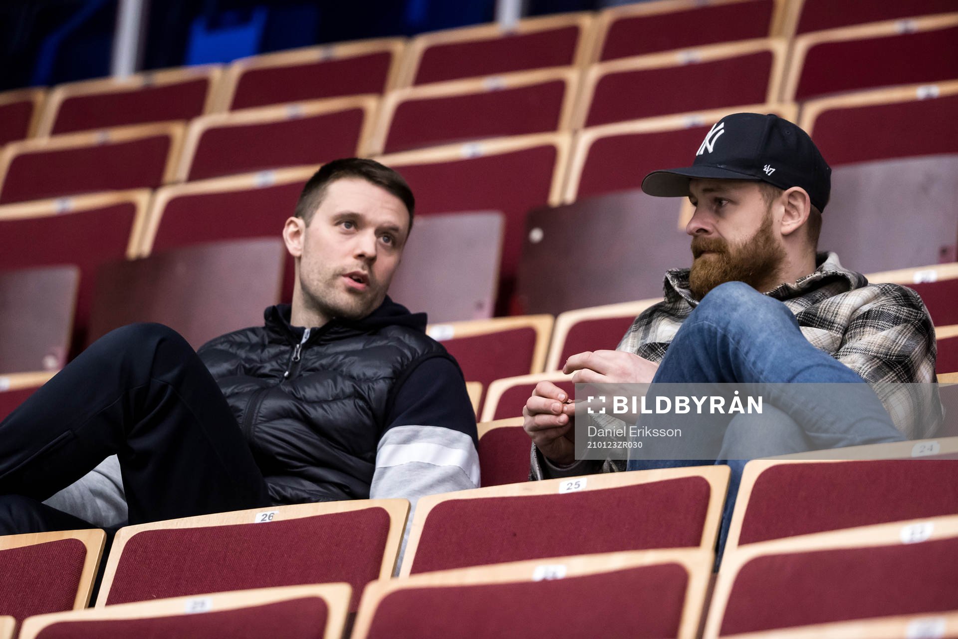Leksands Mattias Ritola och och fystränare Jesper