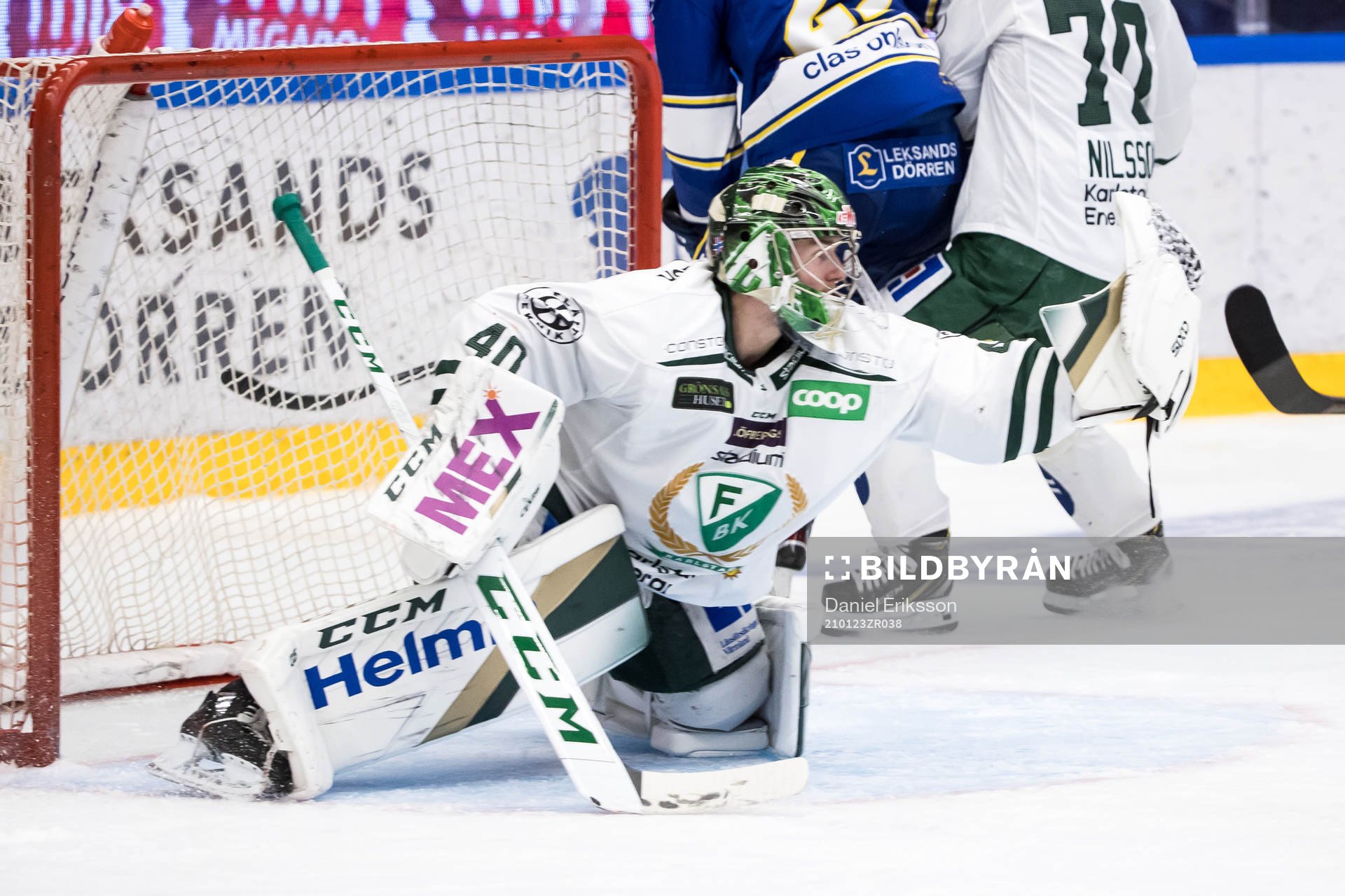 Färjestads målvakt Henrik Haukeland