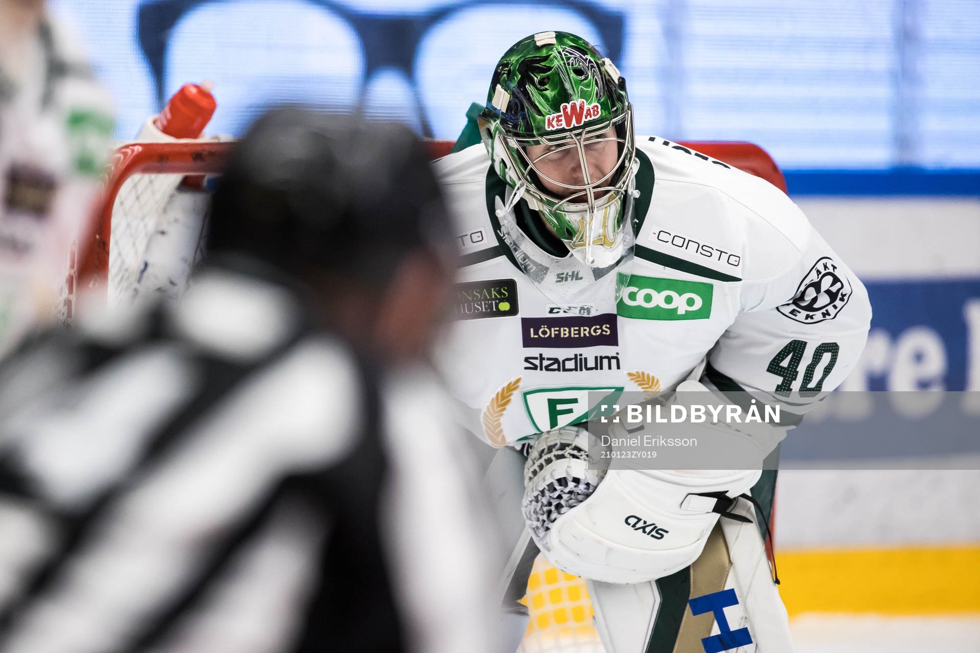 Färjestads målvakt Henrik Haukeland