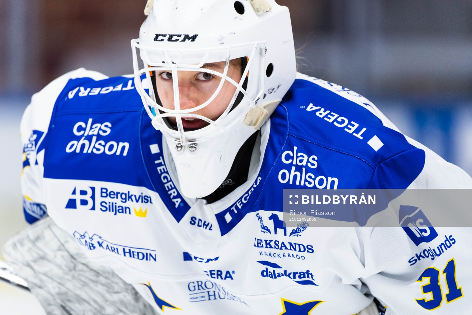 Leksands målvakt Angelica Andersson