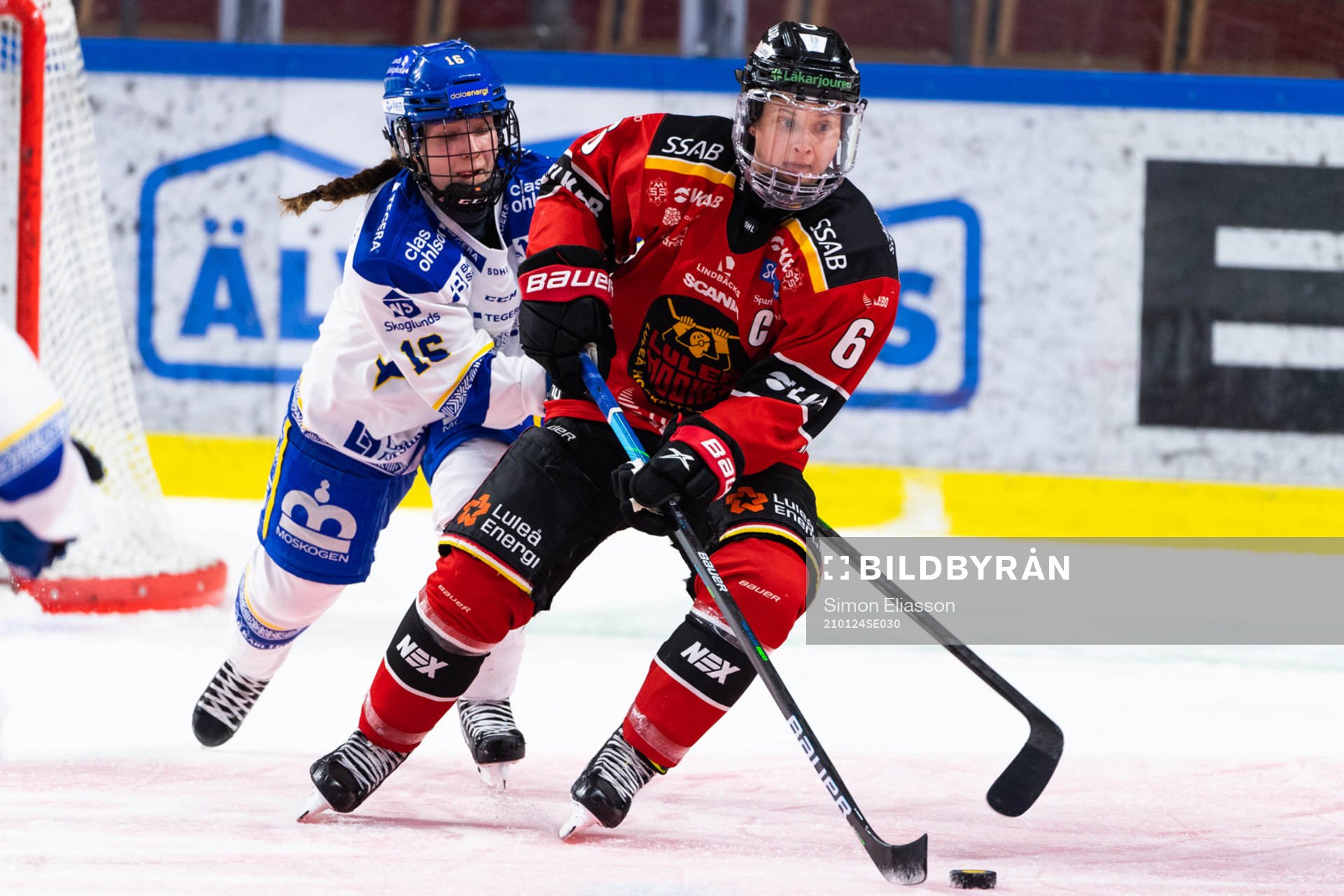 Leksands Kajsa Armborg och Luleås Jenni Hiirikoski