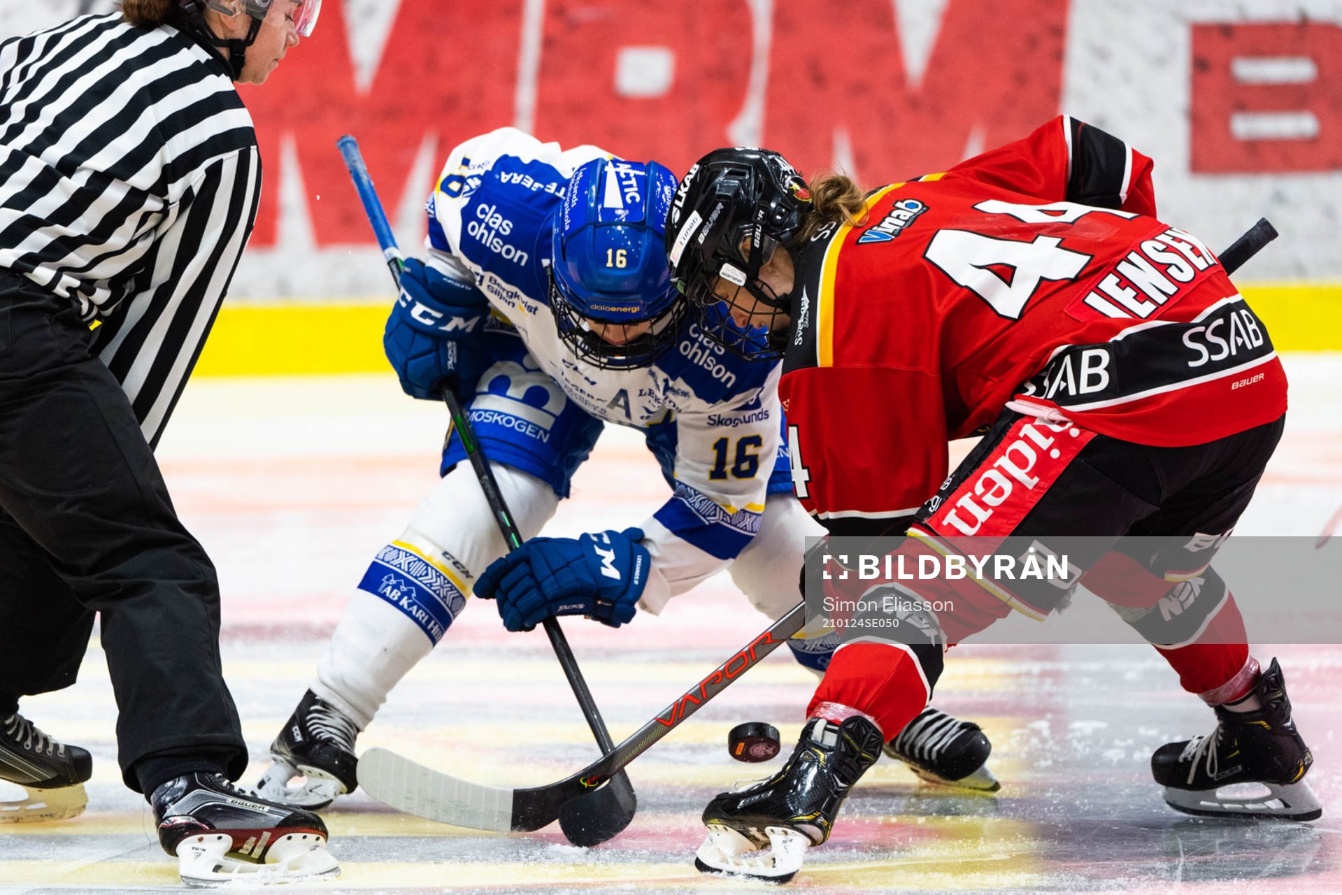 Leksands Kajsa Armborg och Luleås Nicoline Söndergaard