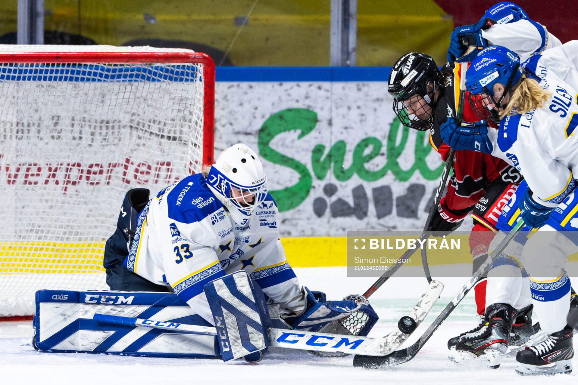 Leksands målvakt Amanda Johansson