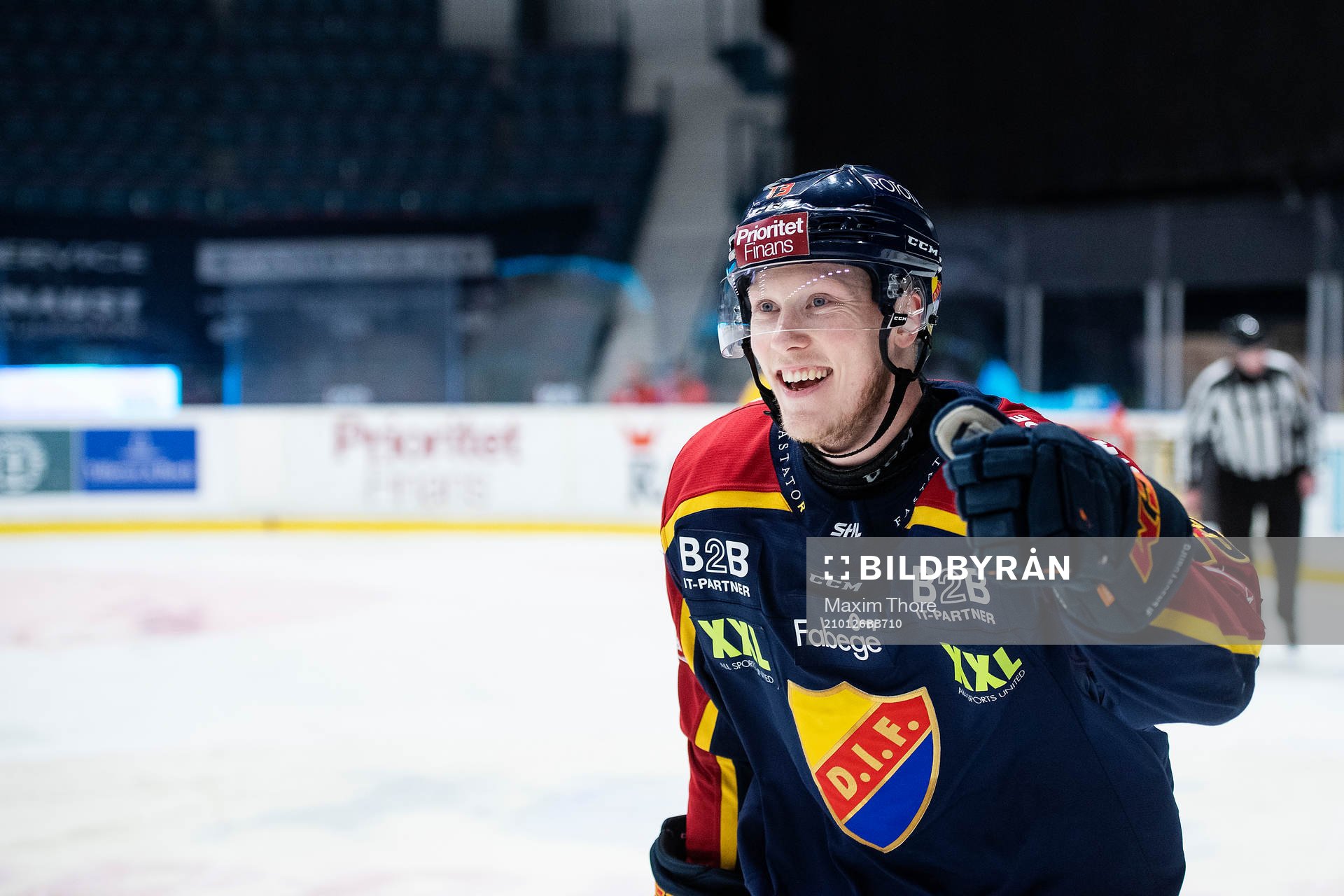 Djurgårdens Kalle Östman jublar