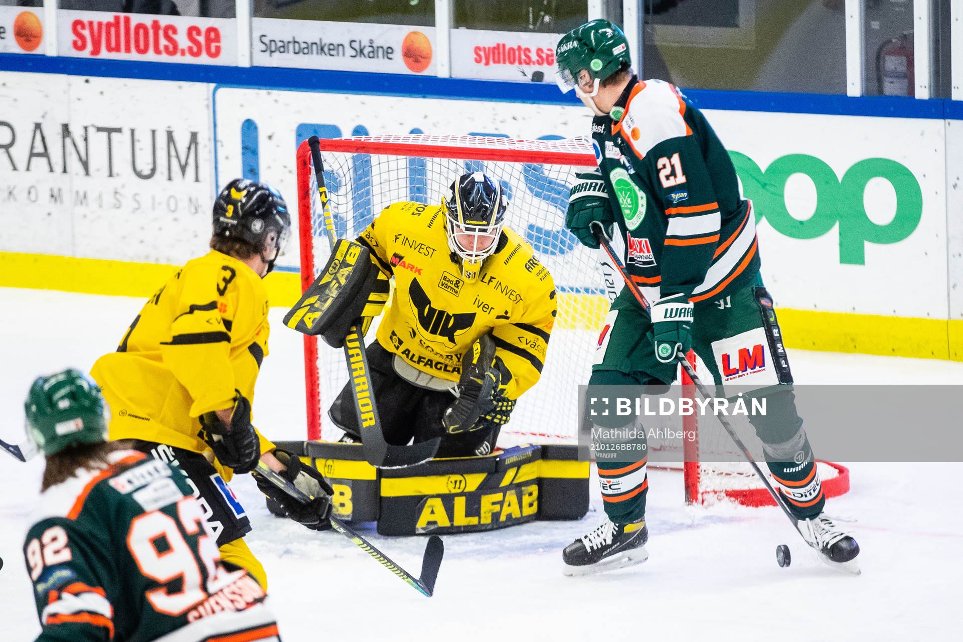 Västerås målvakt Jesper Myrenberg och Kristianstads