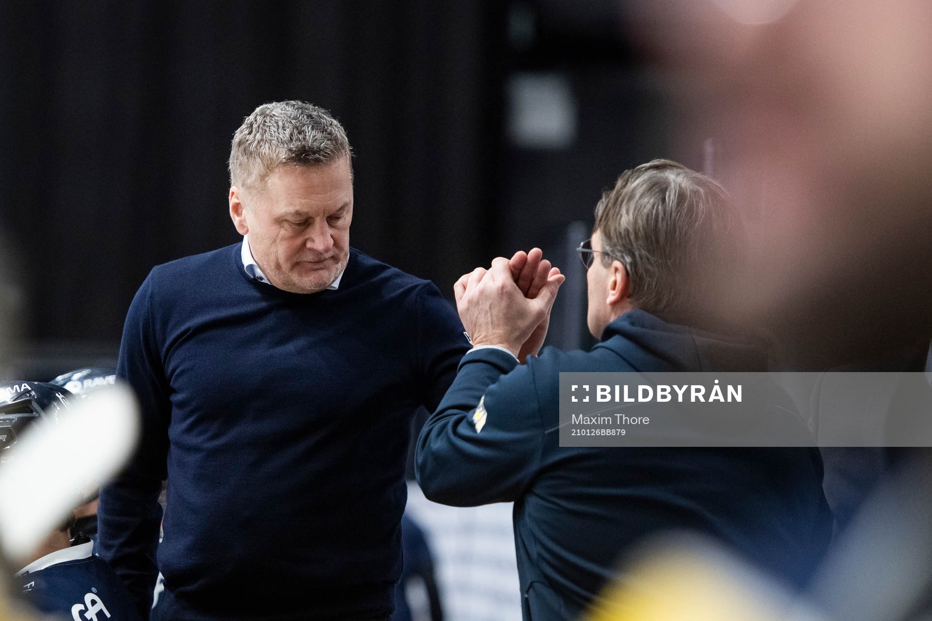 s tränare Stephan Lundh jublar