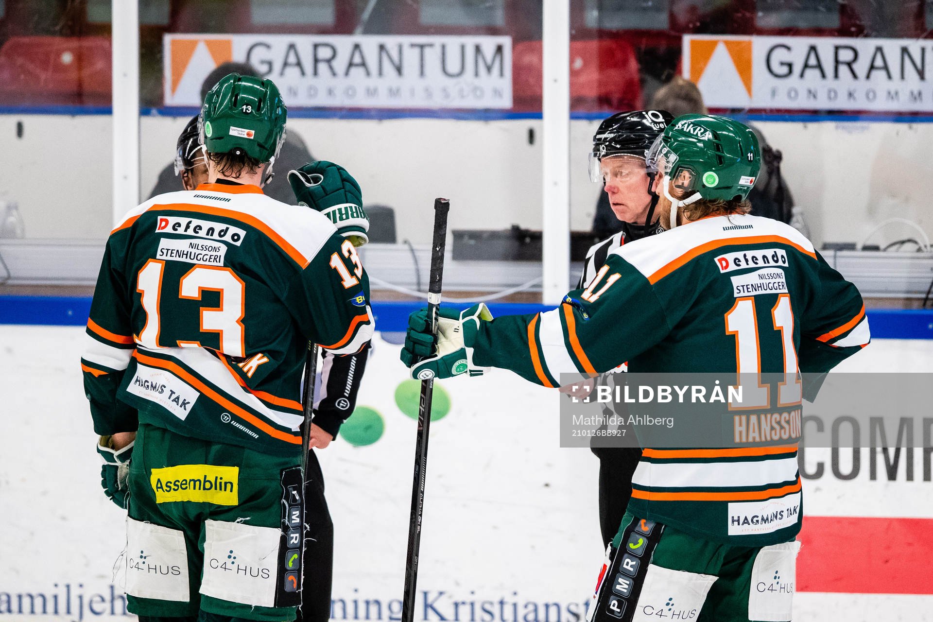 Kristianstads Gustav Willman Borvik och Fredrik Hansson i
