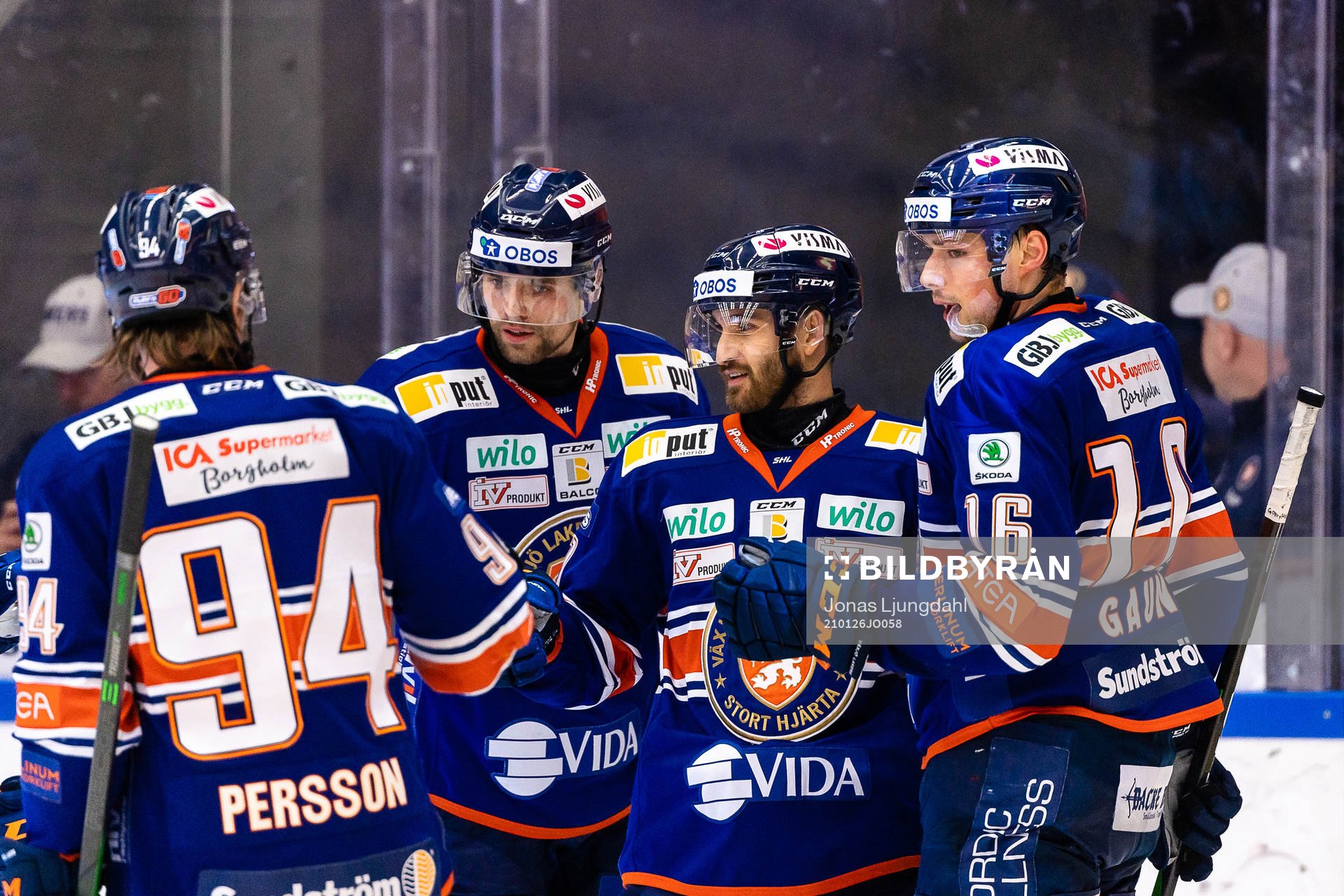 Växjös Emil Pettersson, Andrew Calof och Brendan Gaunce