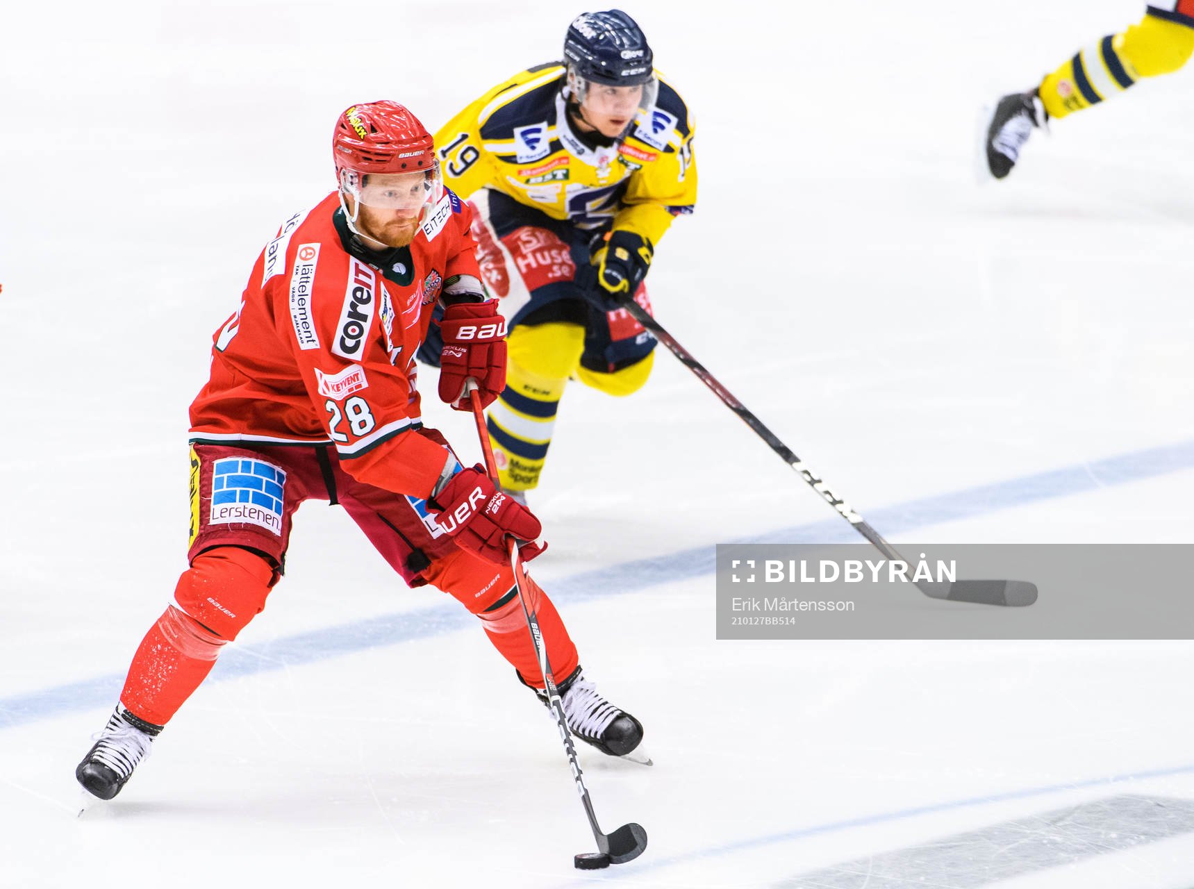 Modos Michael Boivin och Södertäljes Lucas Carlsson