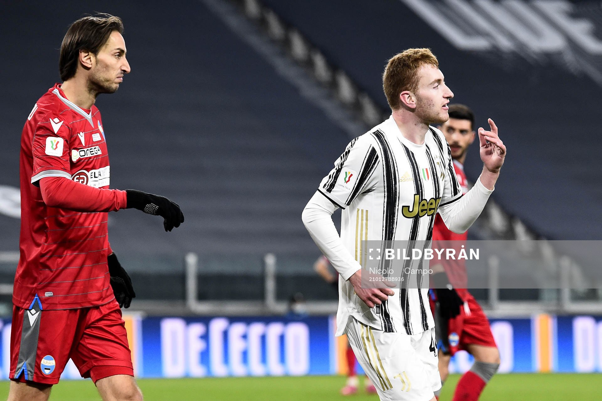Dejan Kulusevski of Juventus celebrates