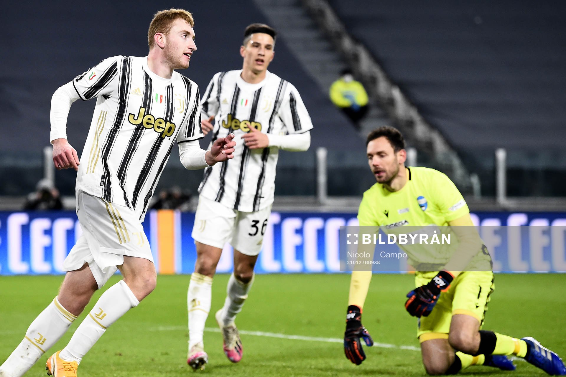 Dejan Kulusevski of Juventus celebrates