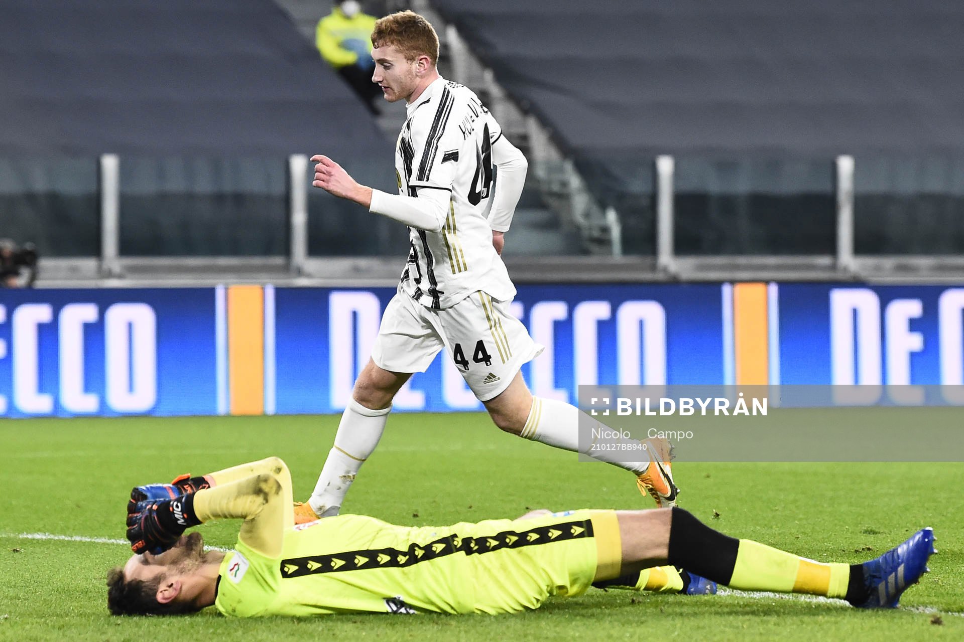 Dejan Kulusevski of Juventus celebrates