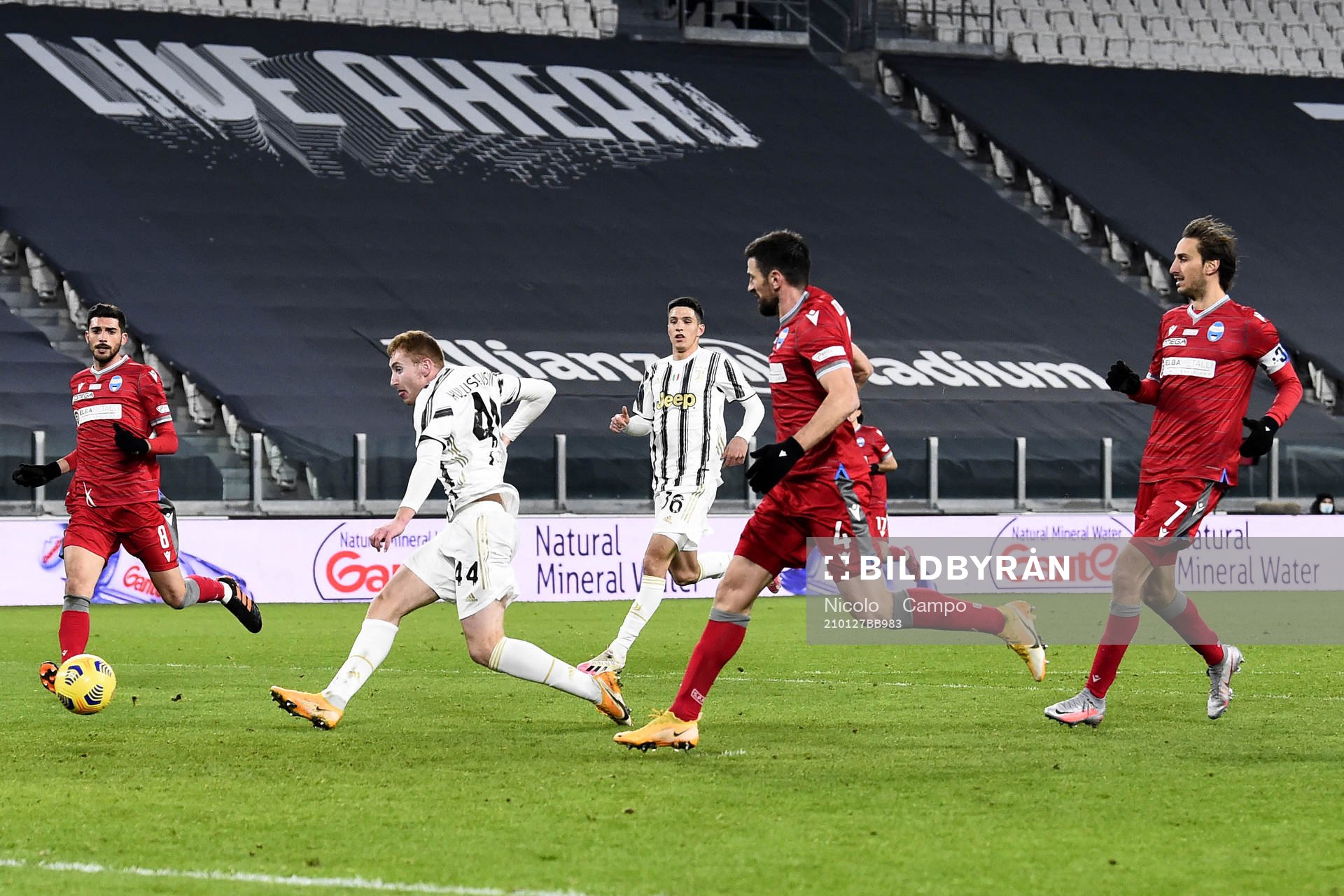 Dejan Kulusevski of Juventus scores 3-0