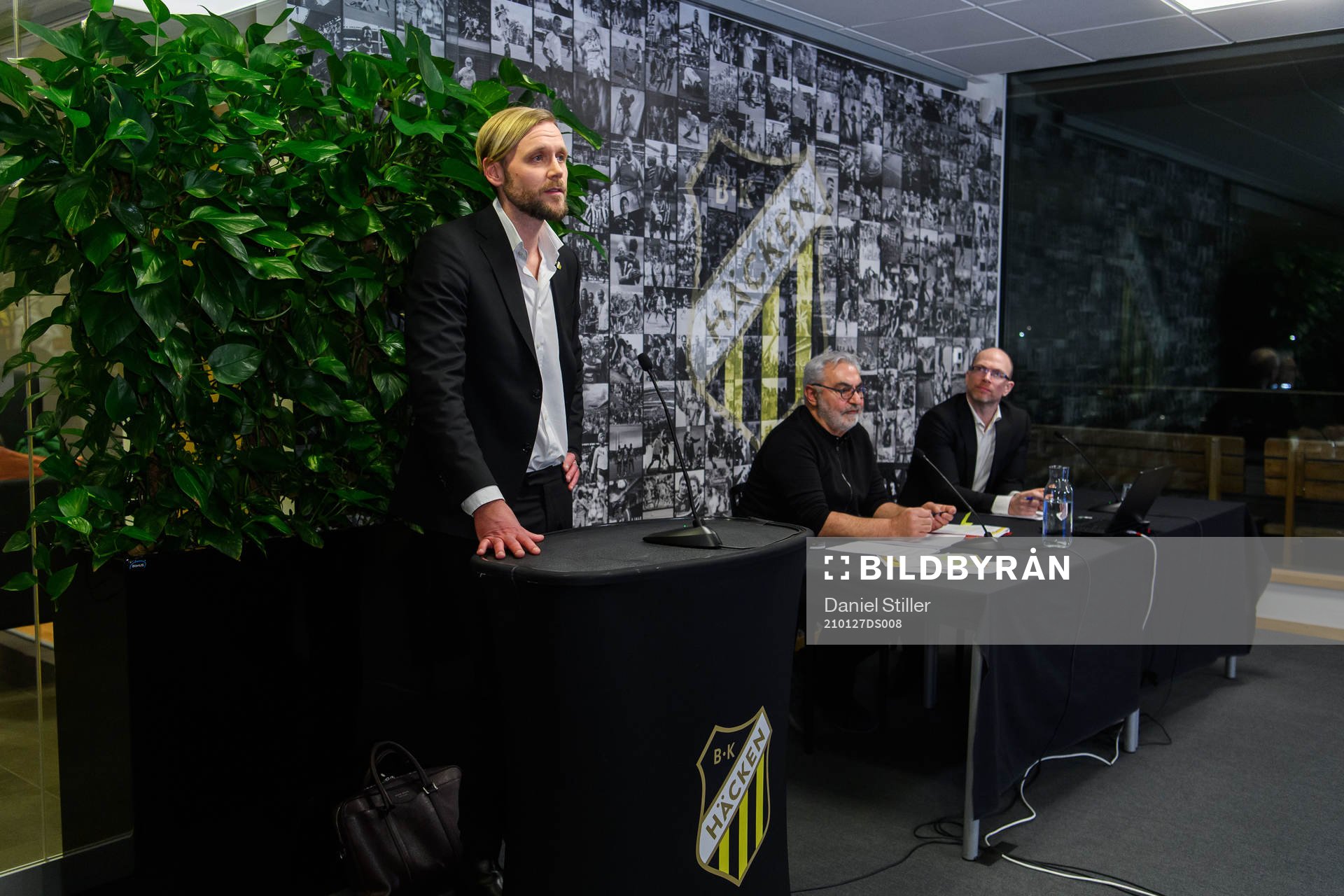 Marcus Jodin, klubbchef, under Häckens extrainsatta årsmöte där det ska avgöras ifall Kopparbergs/Göteborgs damlag ska bli en del av föreningen den 27 januari 2021 i Göteborg.