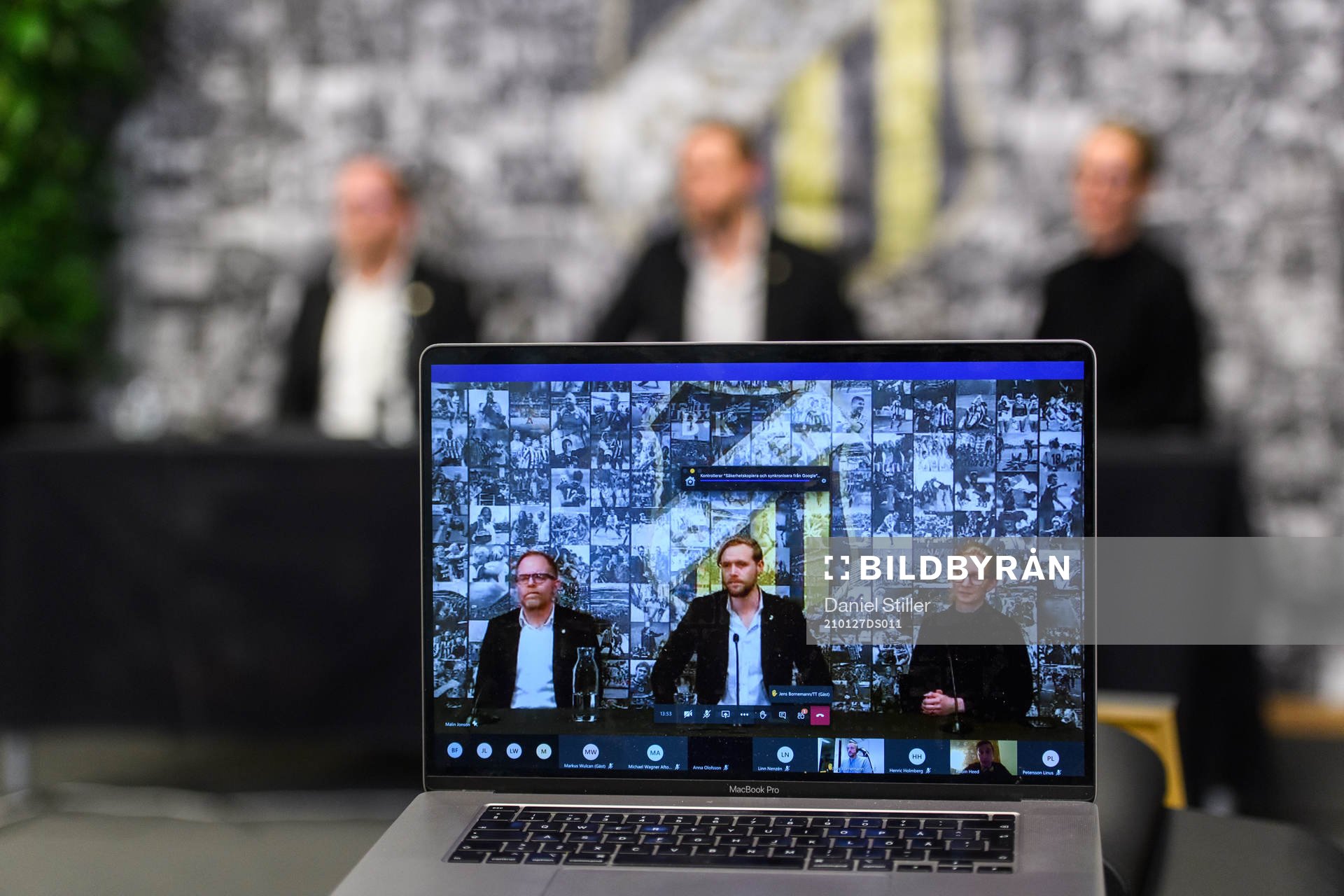 Ordförande Anders Billström, Marcus Jodin, klubbchef, och