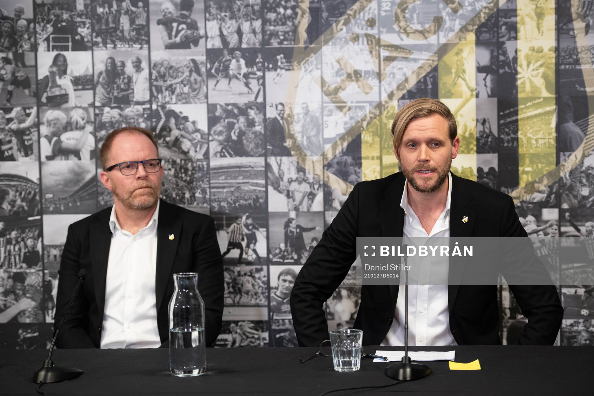 Ordförande Anders Billström och Marcus Jodin, klubbchef