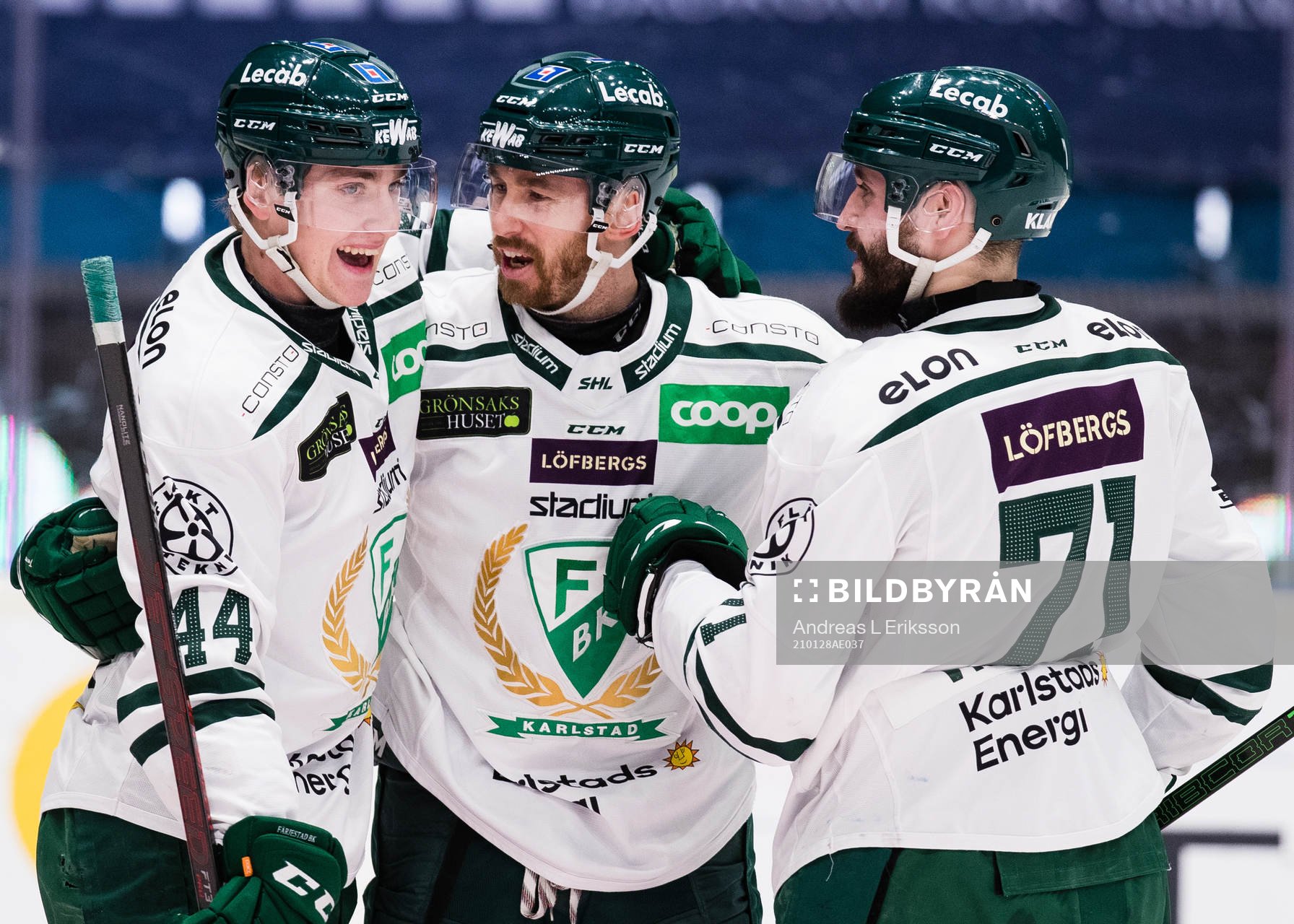 Färjestads Jacob Peterson jublar