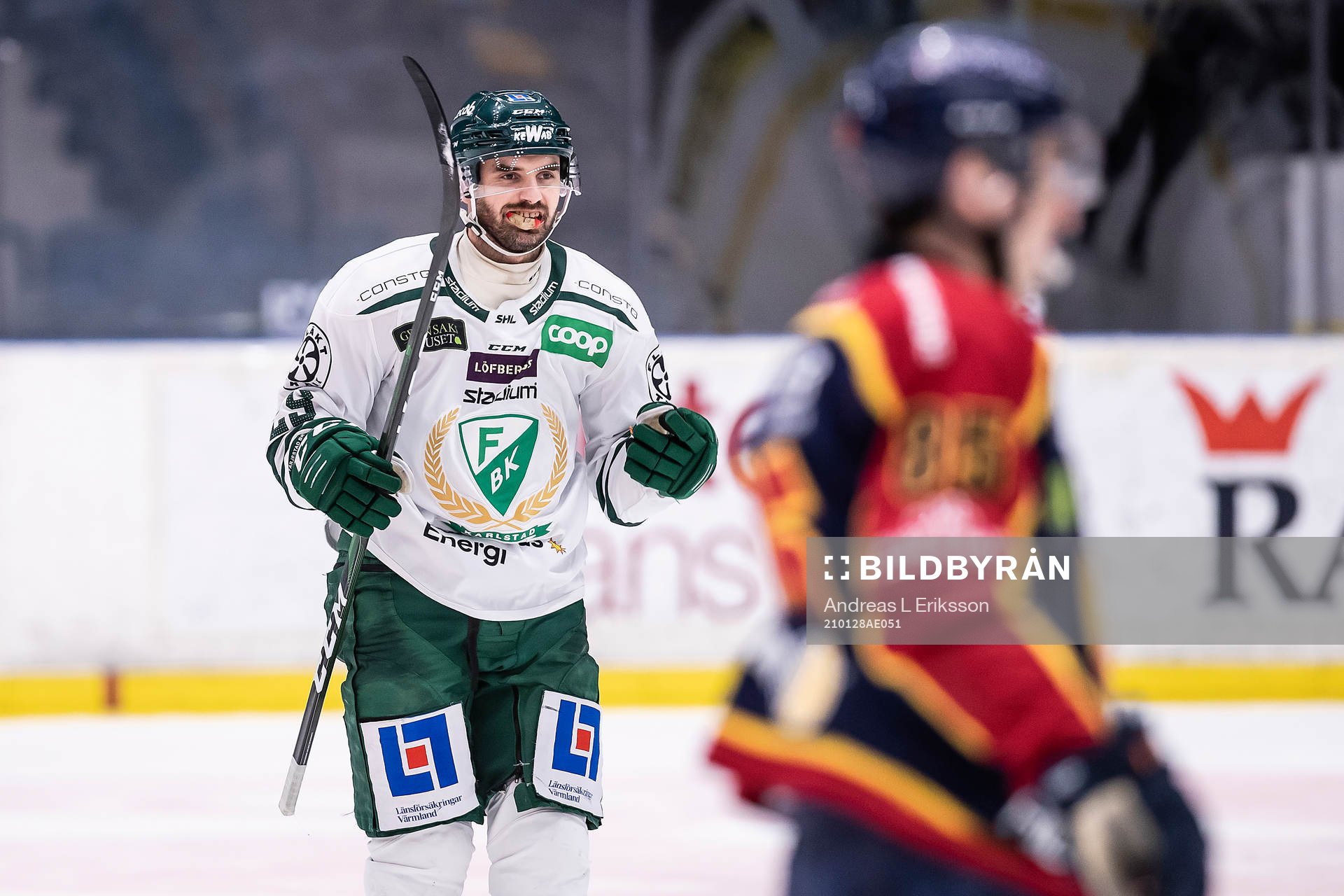 Färjestads Martin Johansson jublar