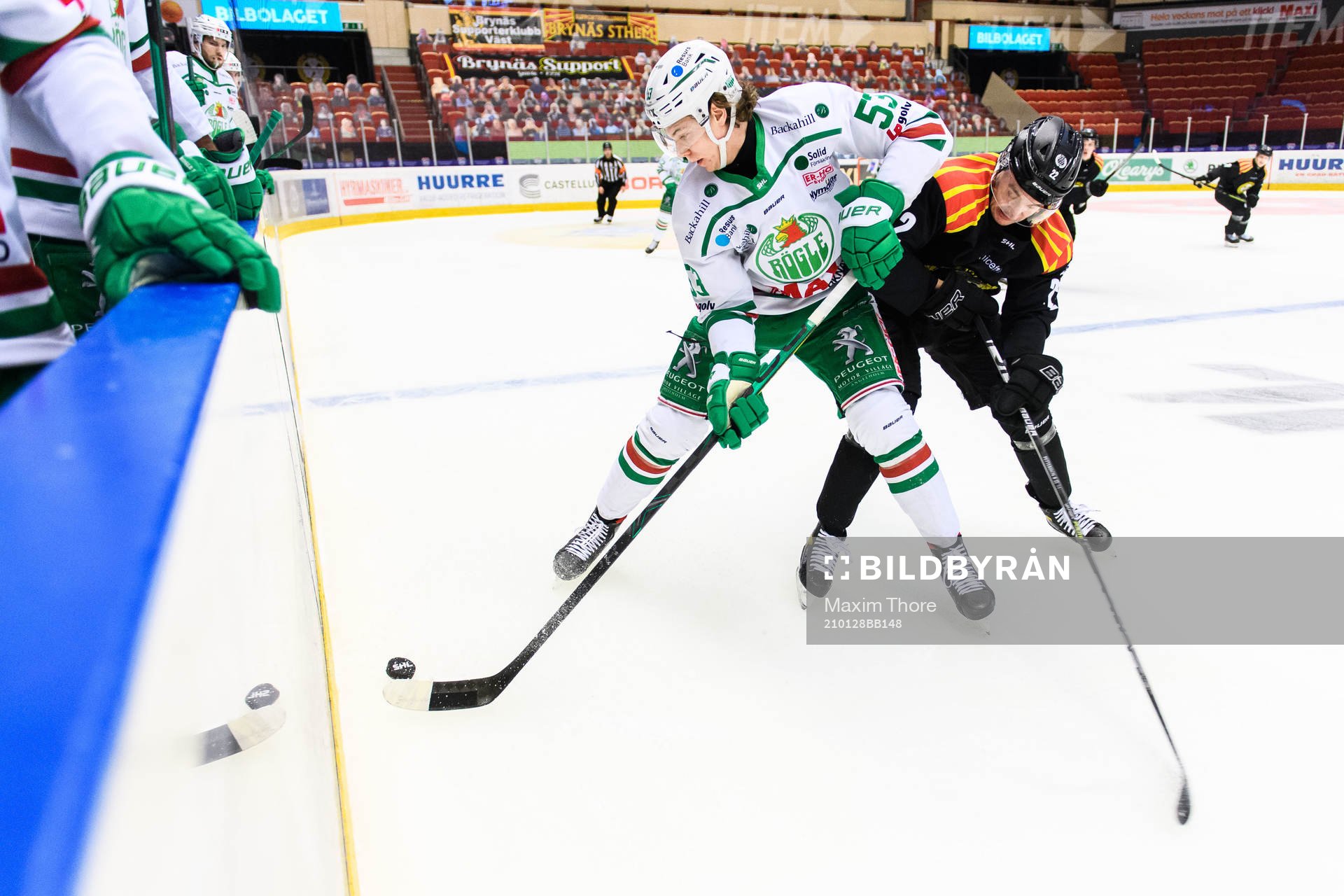 Rögles Moritz Seider och Brynäs Adam Pettersson
