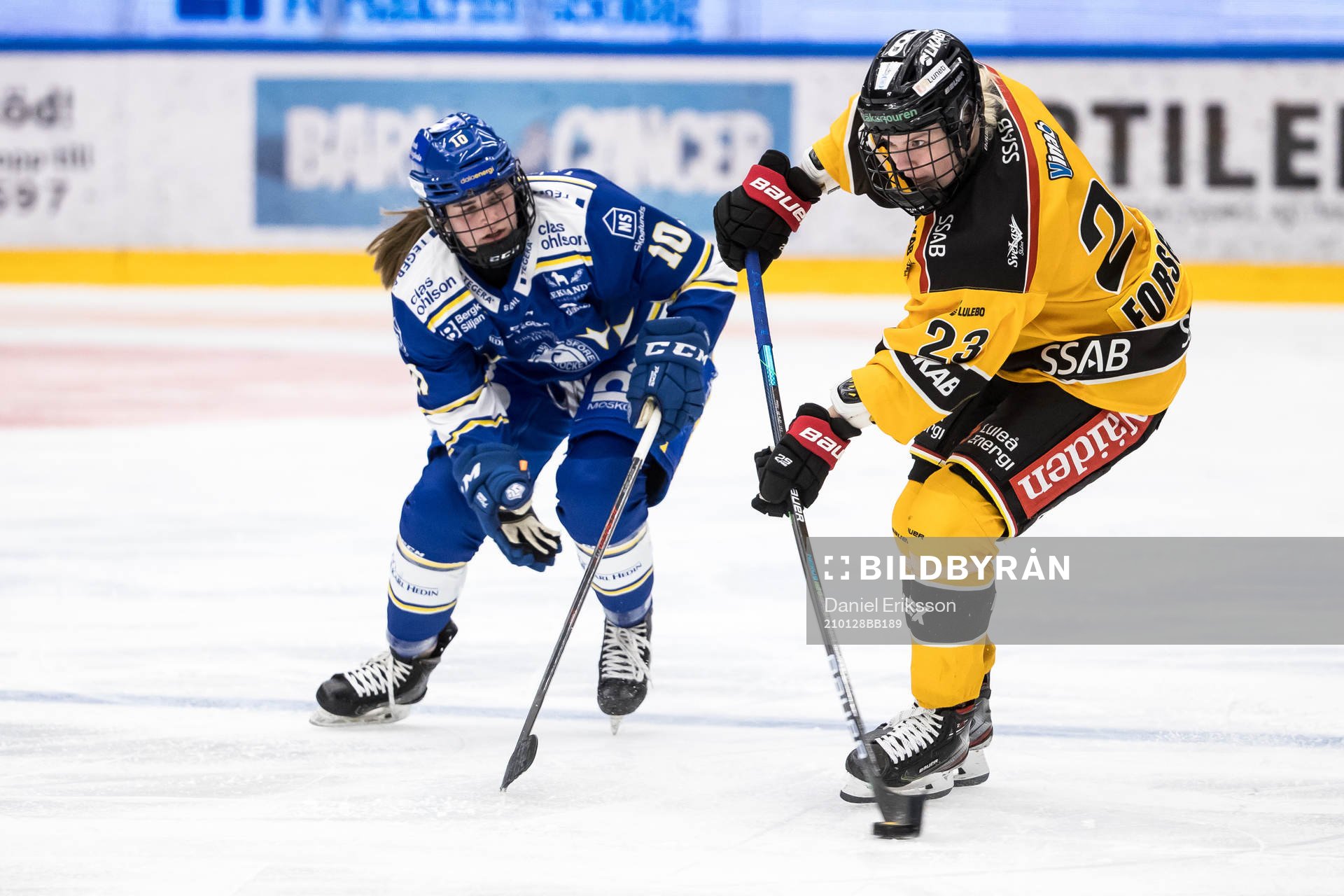 Leksands Shea Demale och Luleås Pernilla Forsgren