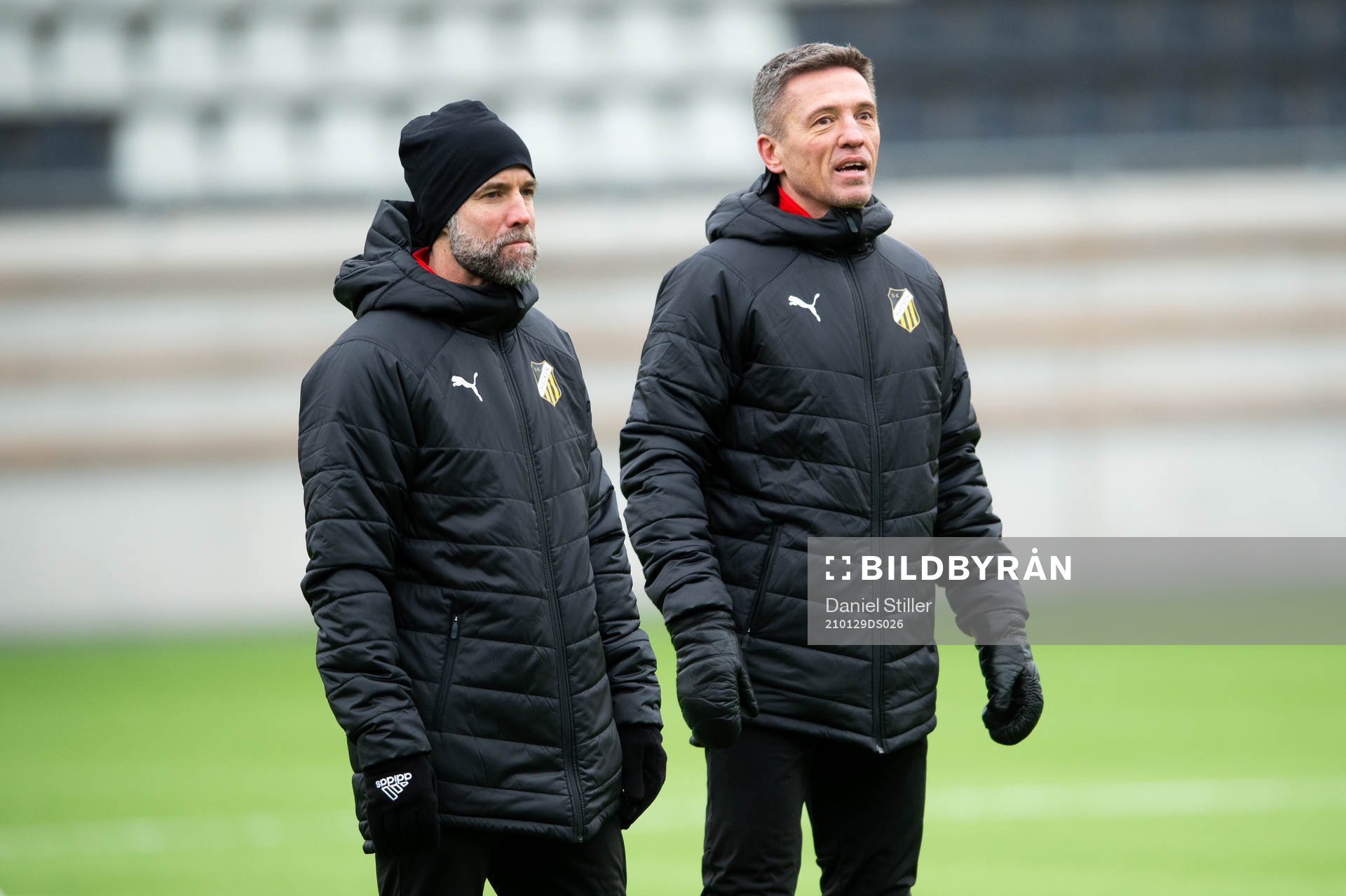 Assisterande tränare Matti Demegård och tränare Mats Gren