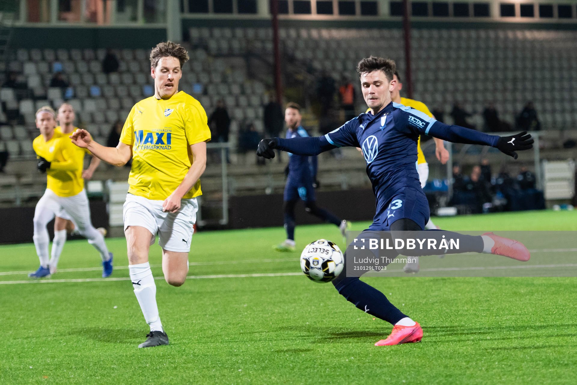 Malmö FFs Marcus Antonsson under träningsmatchen i fotboll mellan Malmö FF och IFK Malmö den 29 januari 2021 i Malmö. 