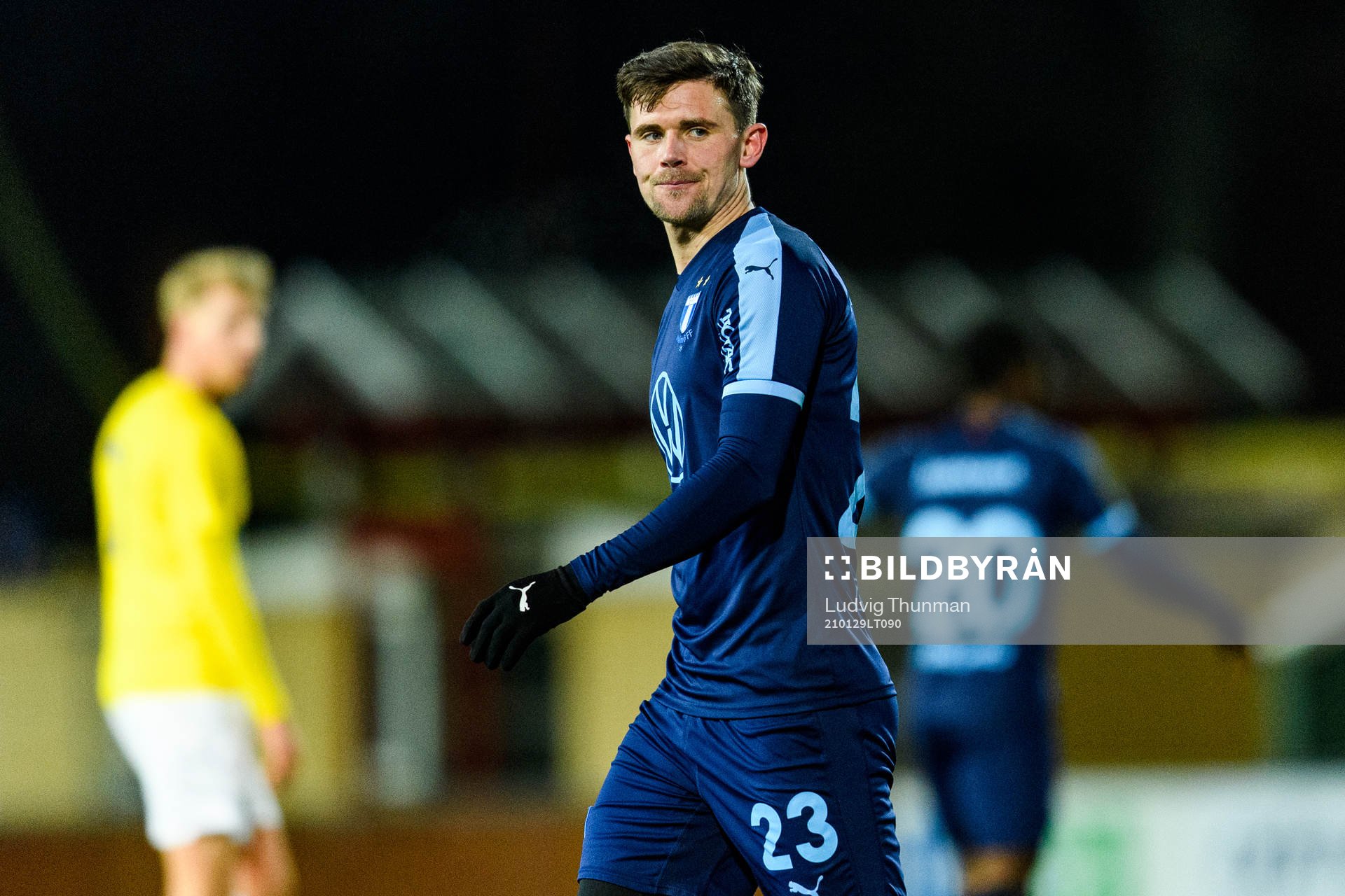 Malmö FFs Marcus Antonsson under träningsmatchen i fotboll mellan Malmö FF och IFK Malmö den 29 januari 2021 i Malmö. 