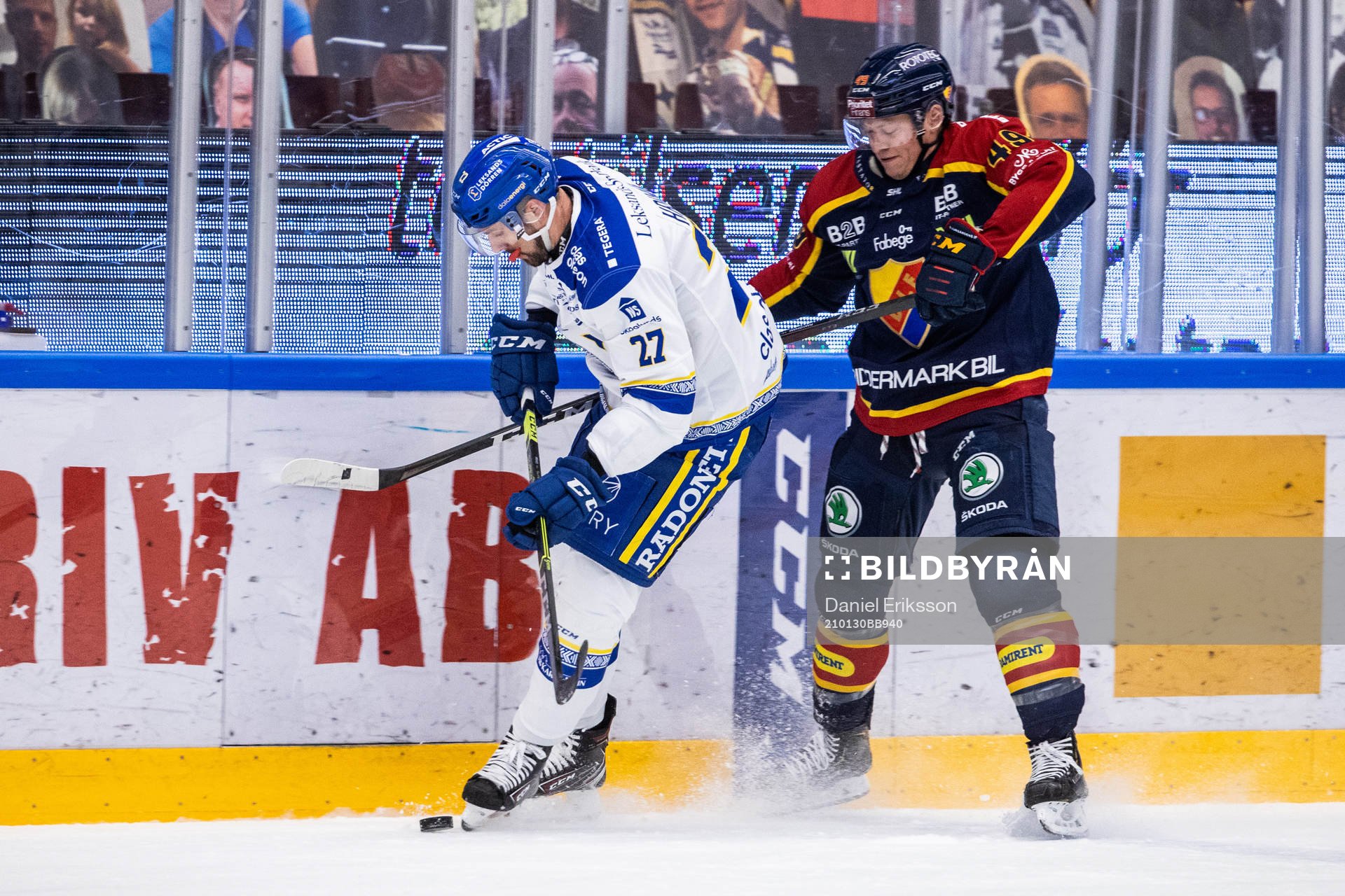 Leksands Marek Hrivik och Djurgårdens Rhett Rakhshani