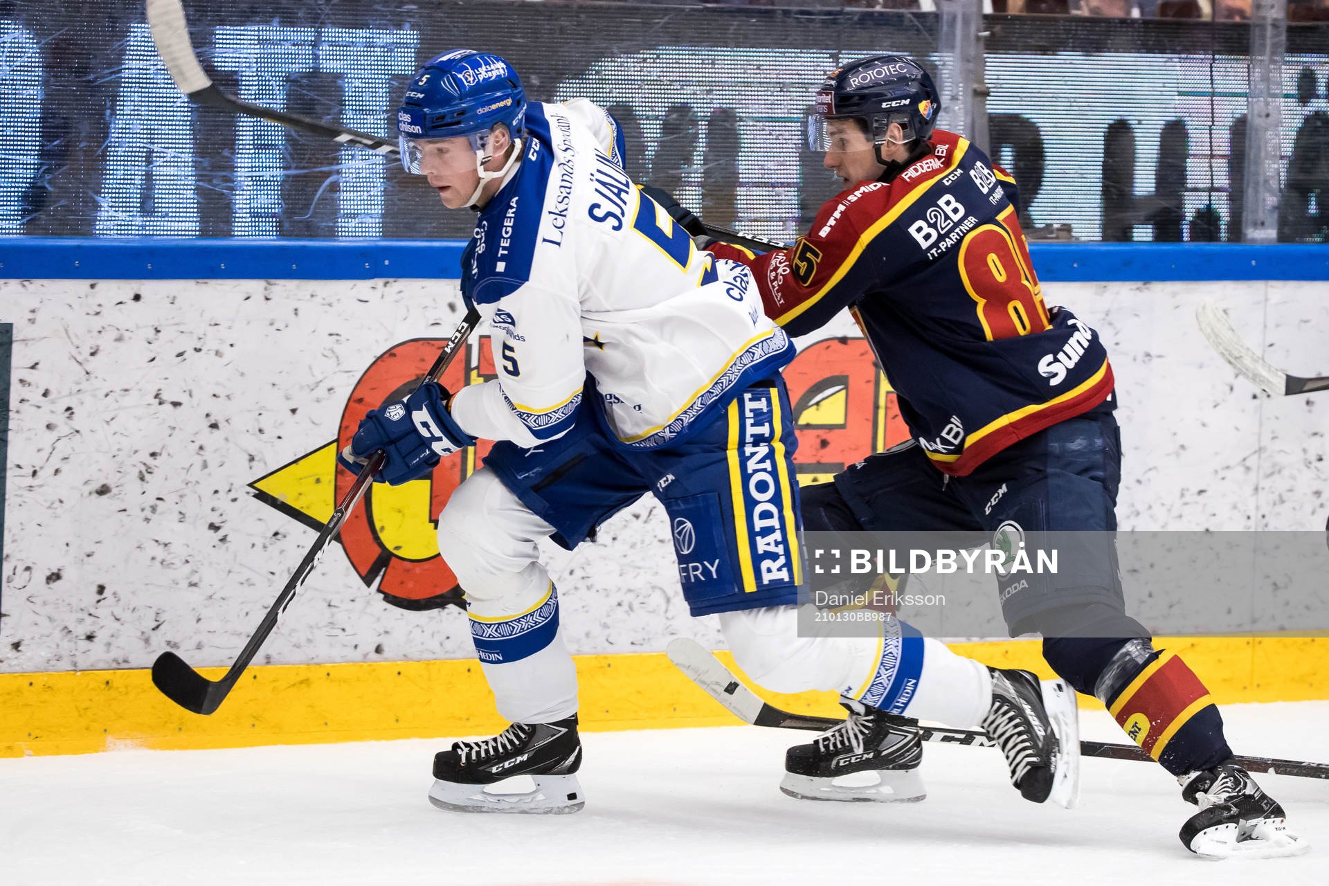 Leksands Calle Själin och Djurgårdens Michael Haga