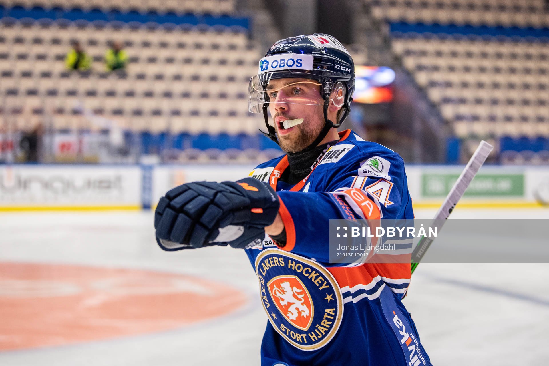 Växjös Emil Pettersson jublar